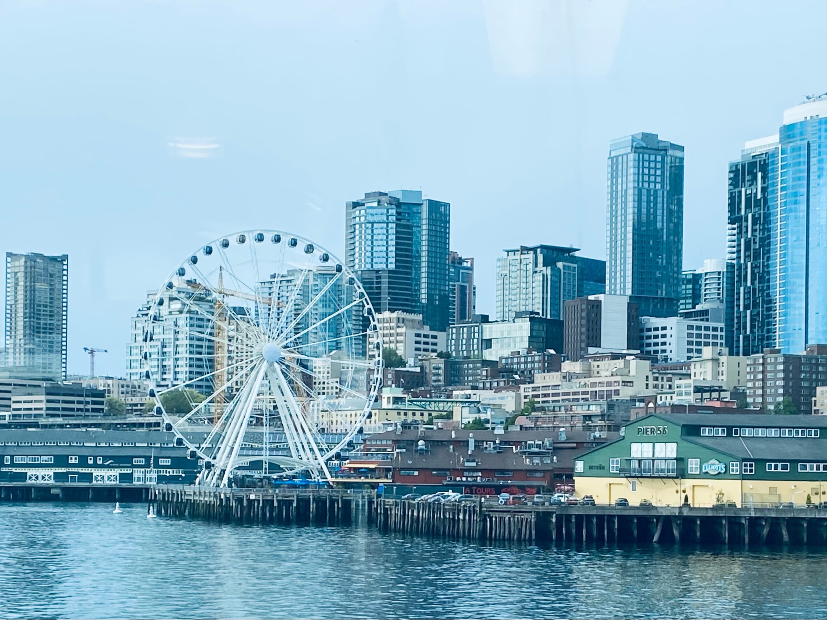 the water around the city of Seattle