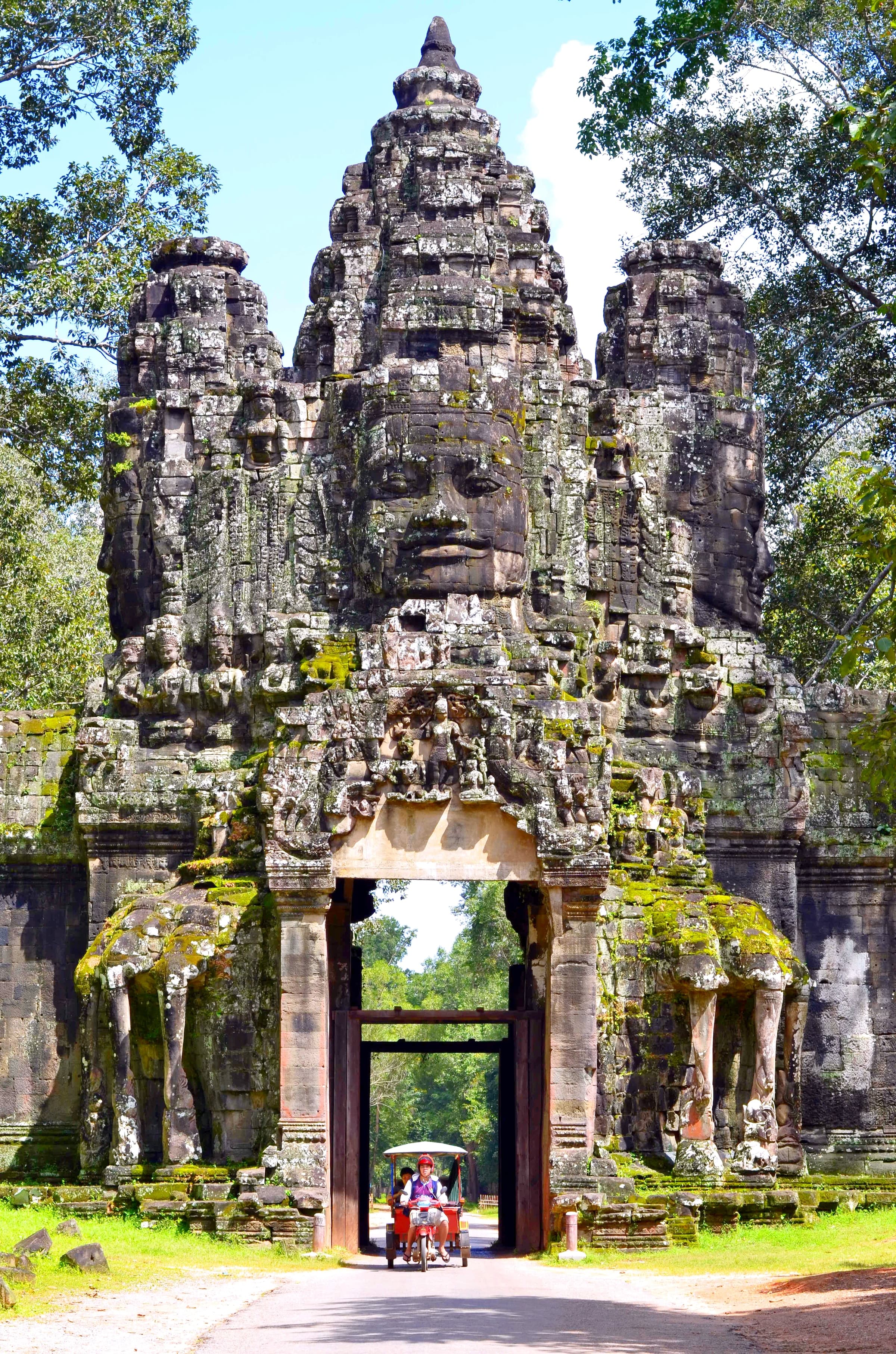 Angkor Wat is an enormous Buddhist temple complex located in northern Cambodia.