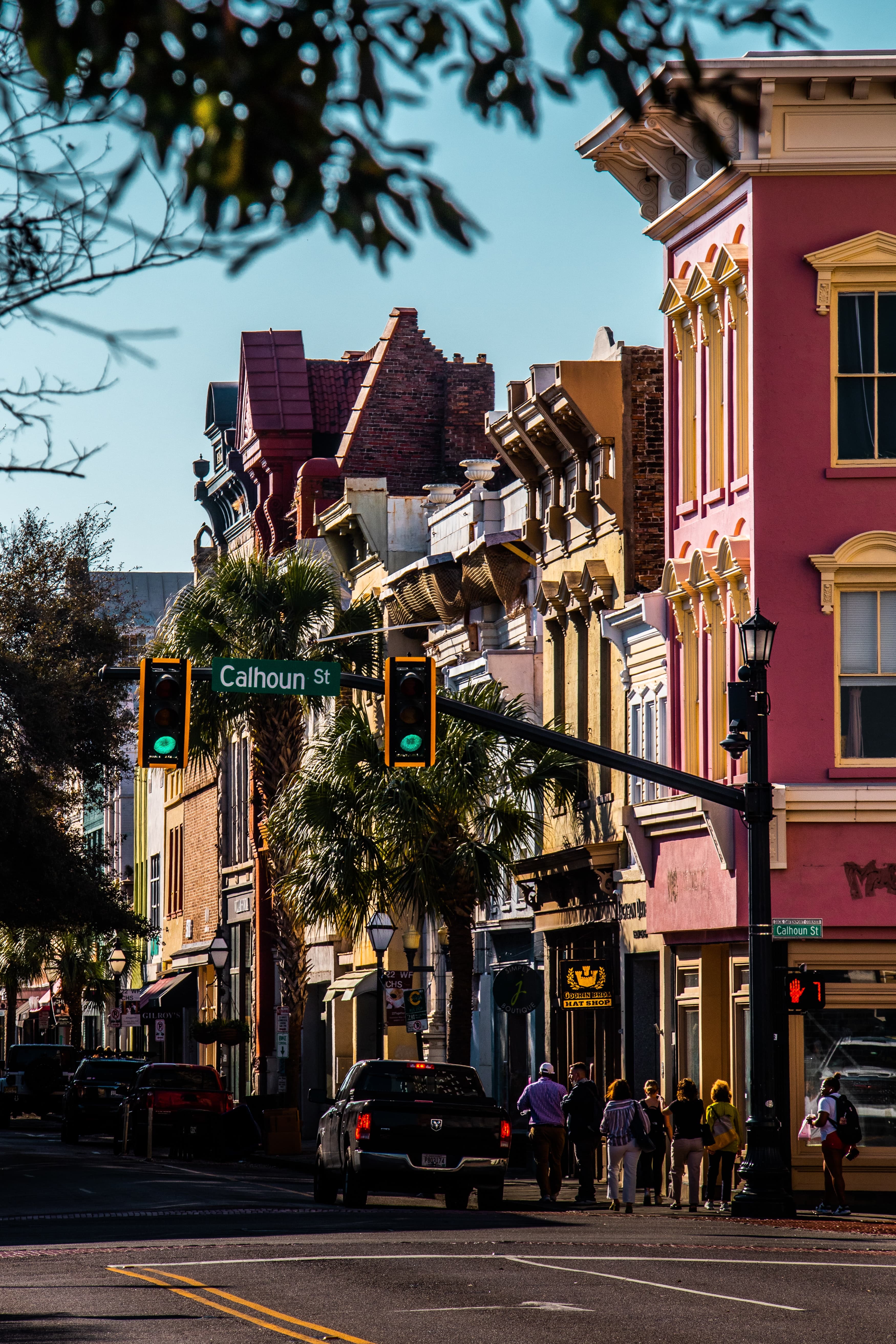 Street lined with colorful houses during daytime