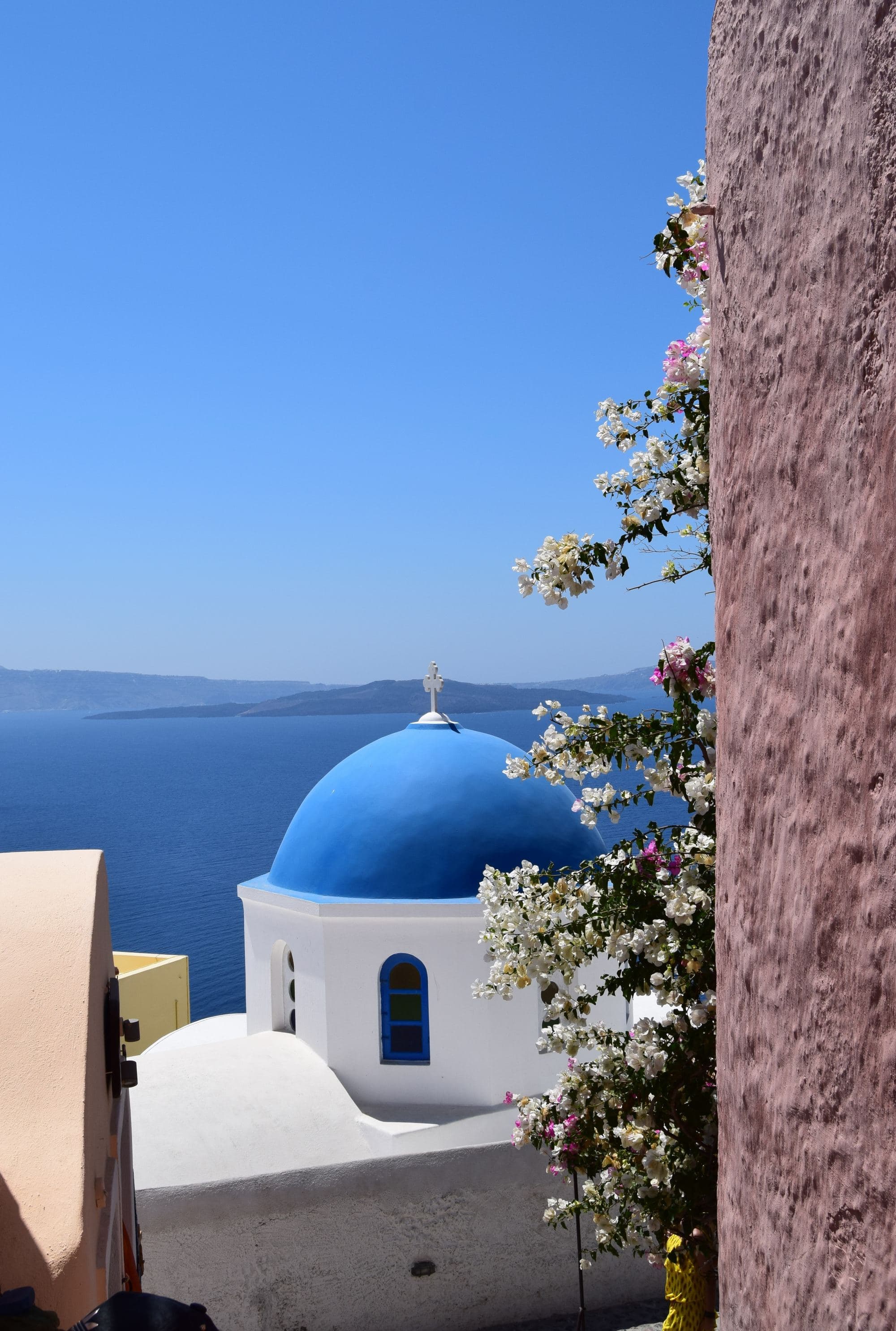 blue dome roof in island village