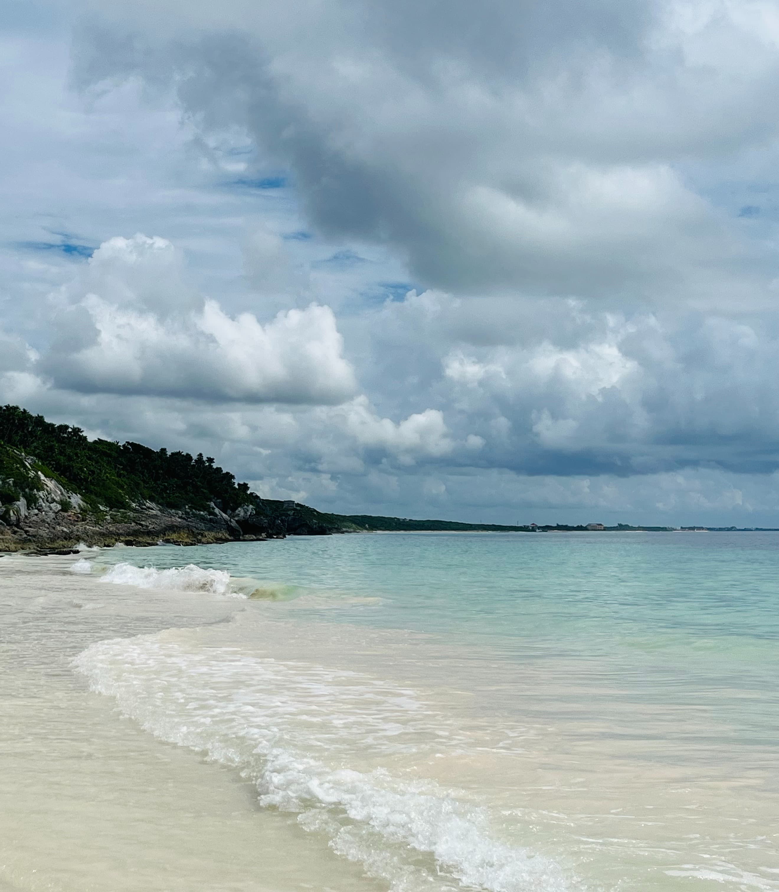 Tulum is a town known for its beaches and well-preserved ruins.