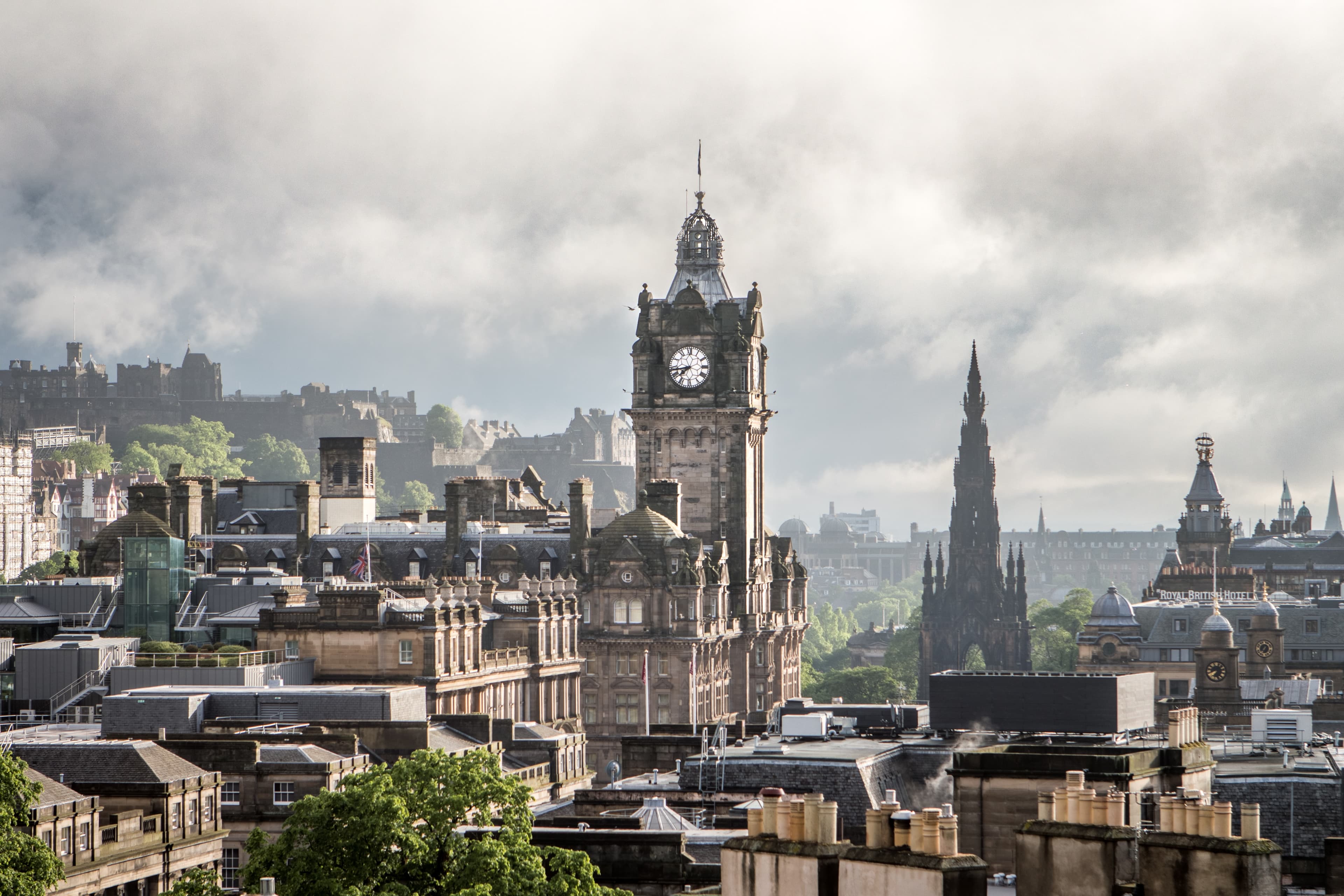 Skyline of Scotland.