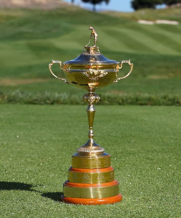 Trophy at the golf course.