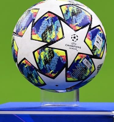 A displayed official UEFA Champions League football.