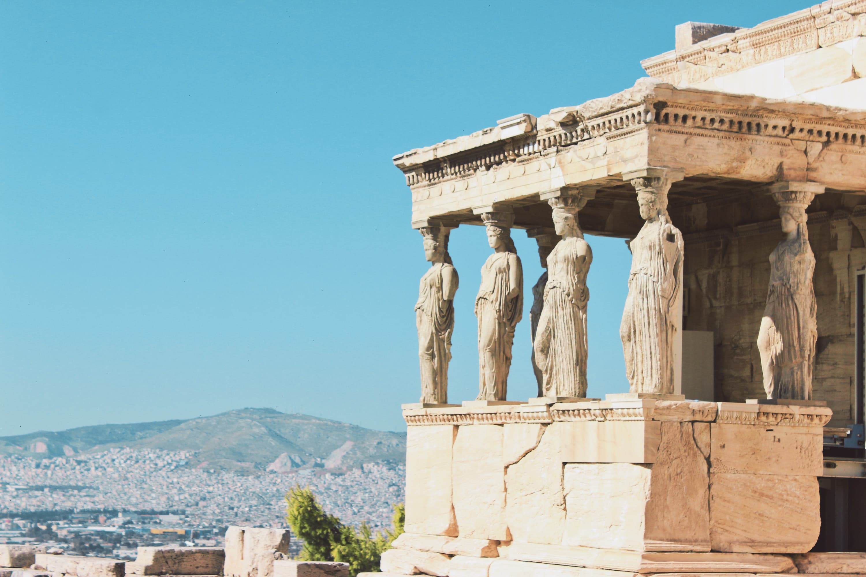 Views from the Acropolis in Athens.