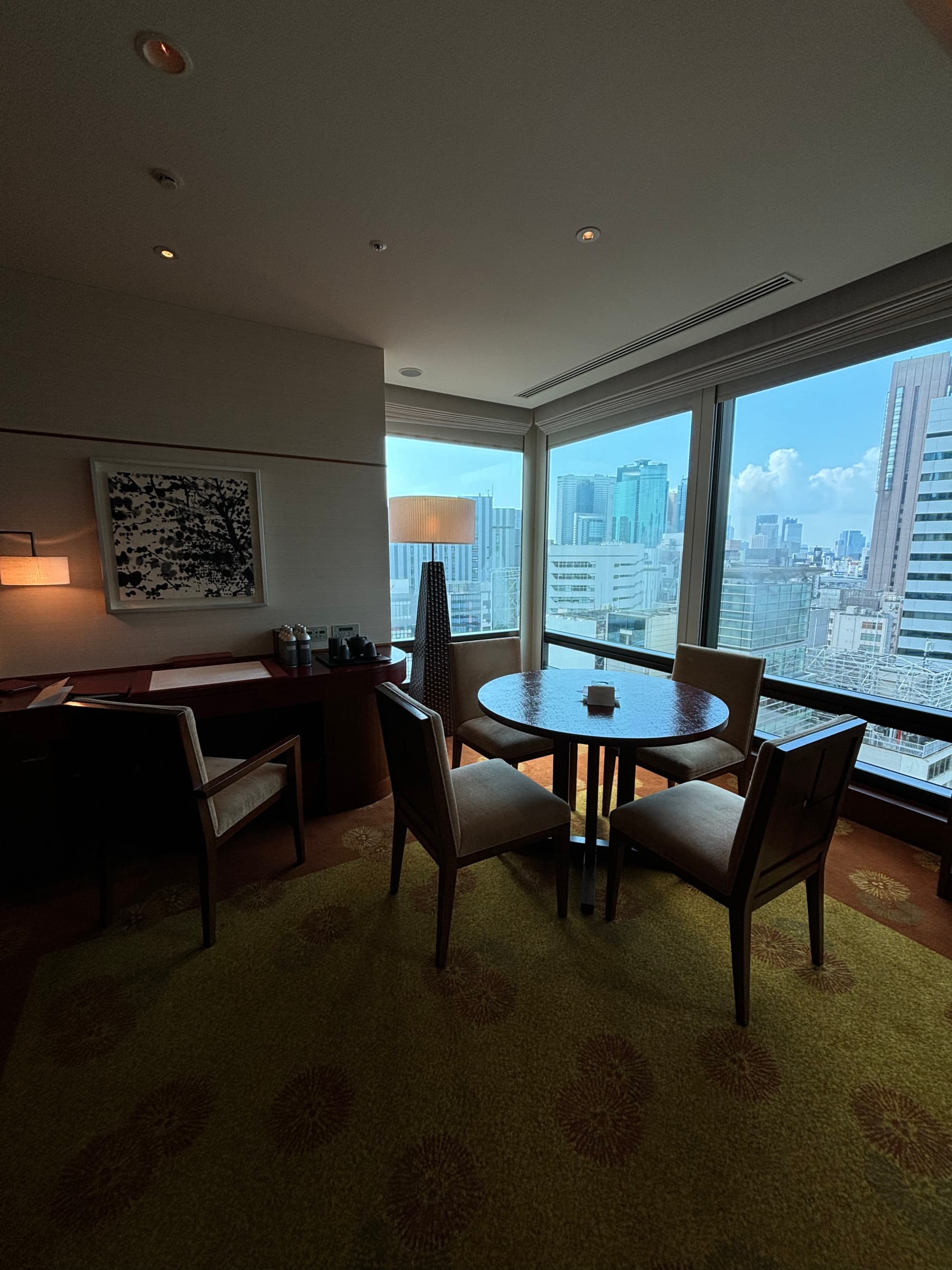 A seating area in a hotel