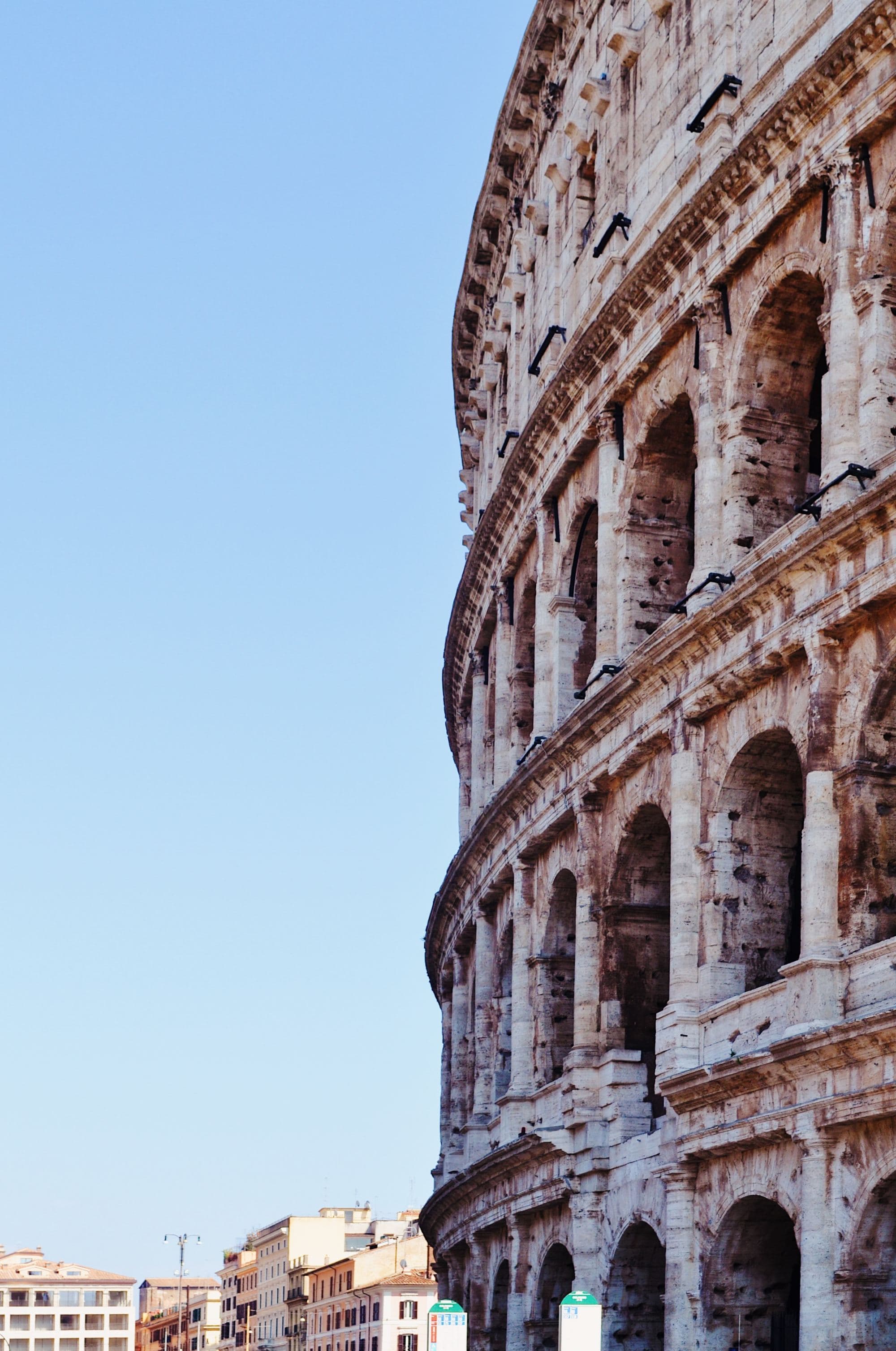 side of a ancient building