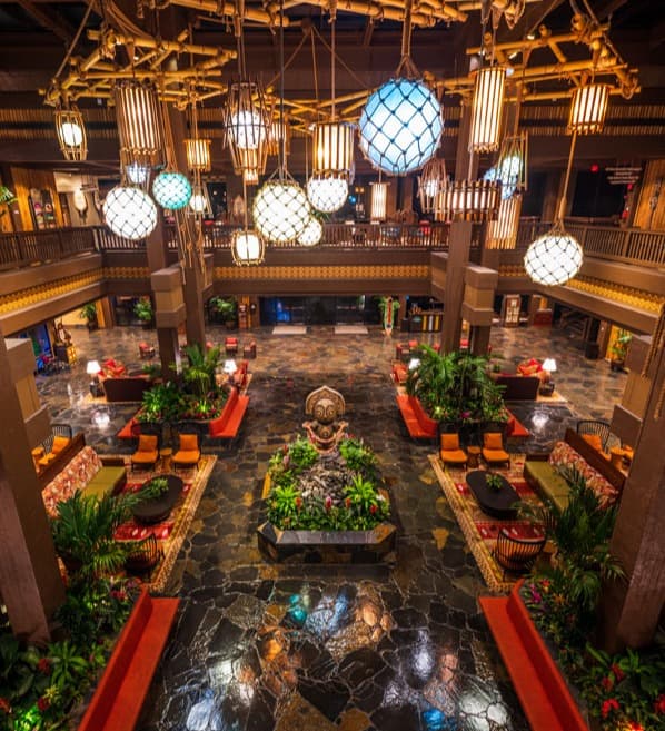 Disney's Polynesian Village Resort offers an enchanting tropical escape.