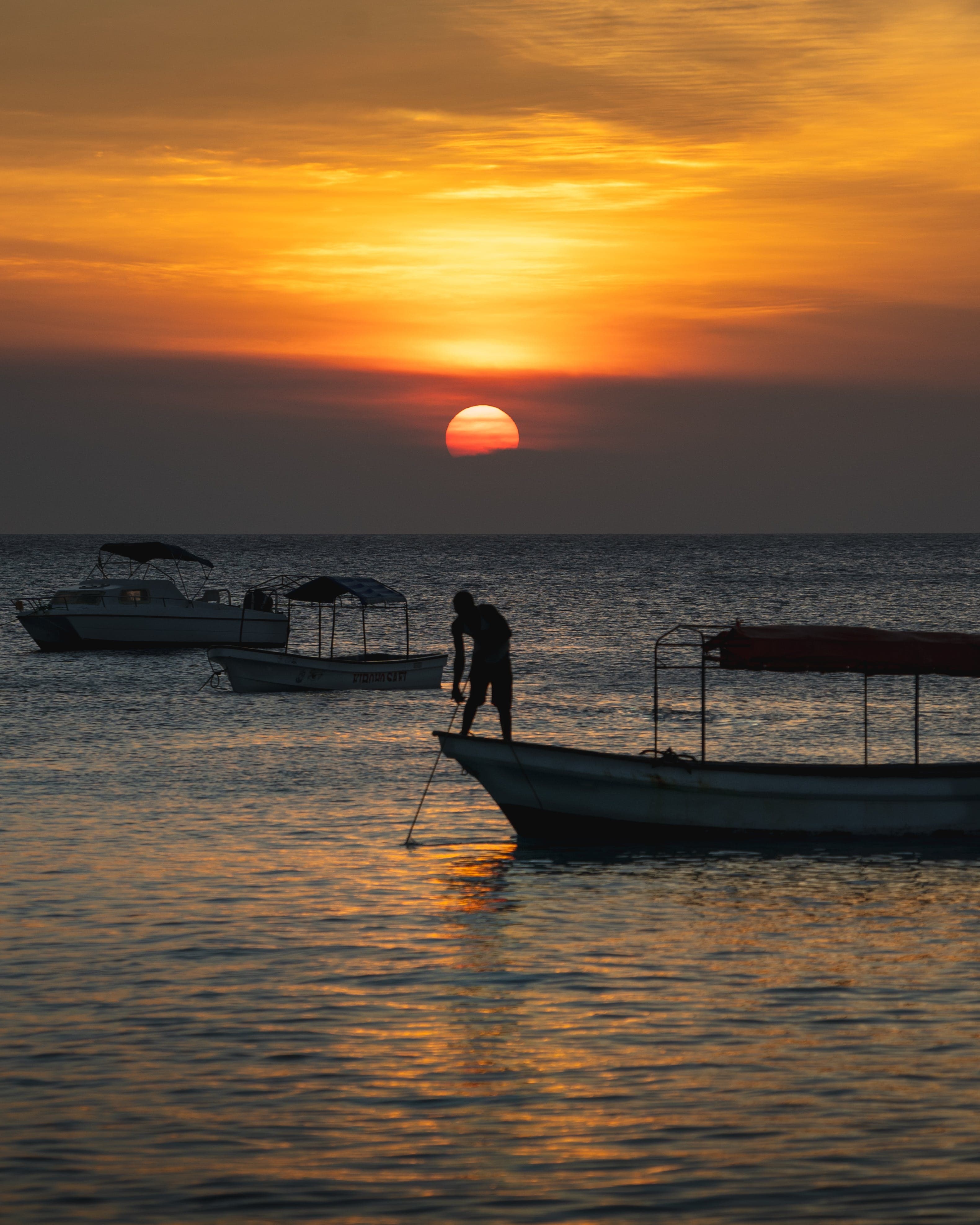 Sunset on the water