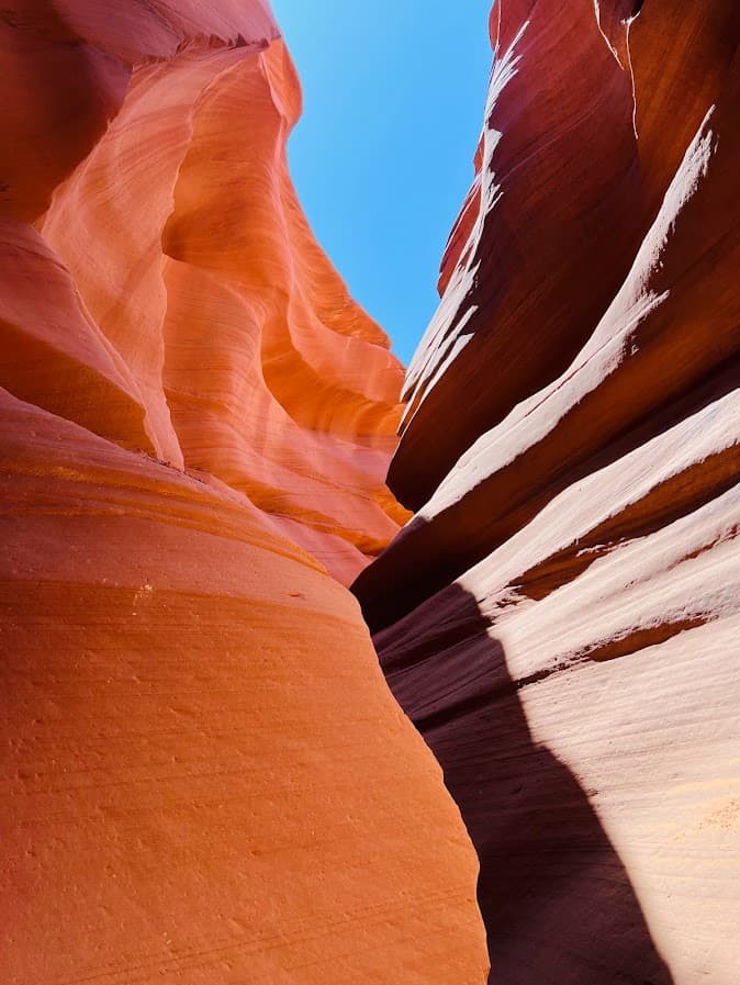 Rock formation under blue sky.