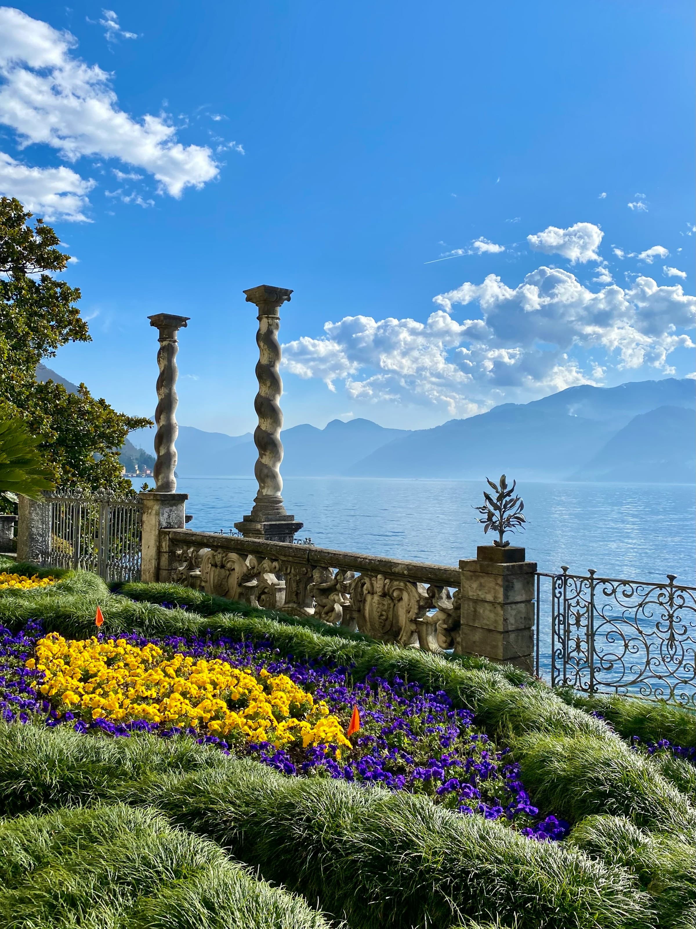 A beautiful view of Lake Como from Villa Monastero.