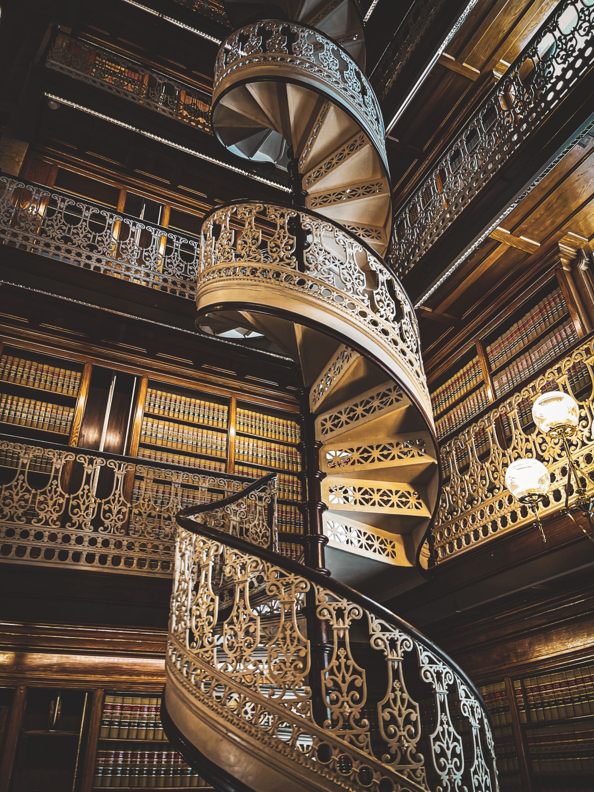 ornate spiral staircase