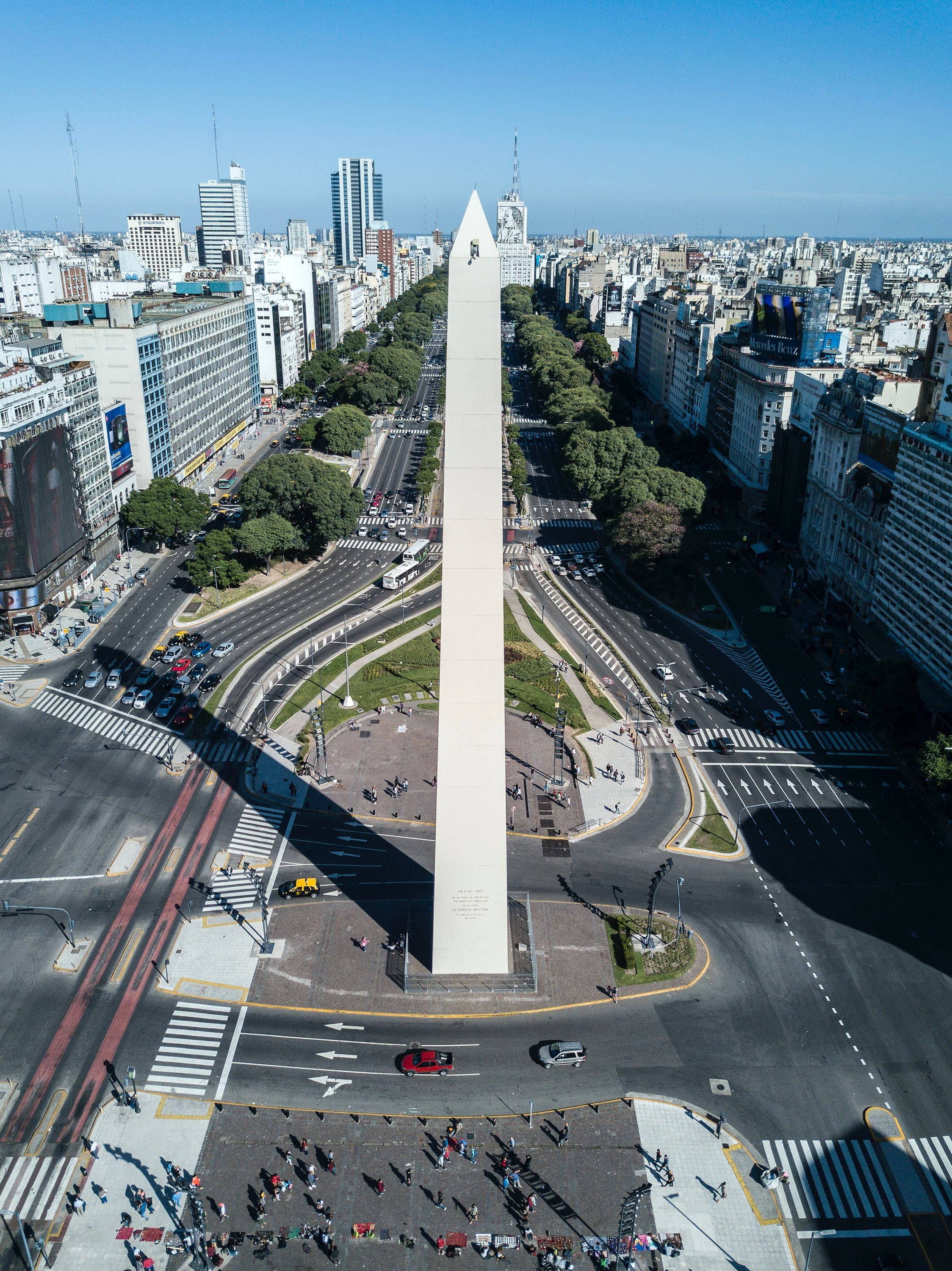 The capital of Argentina city center.