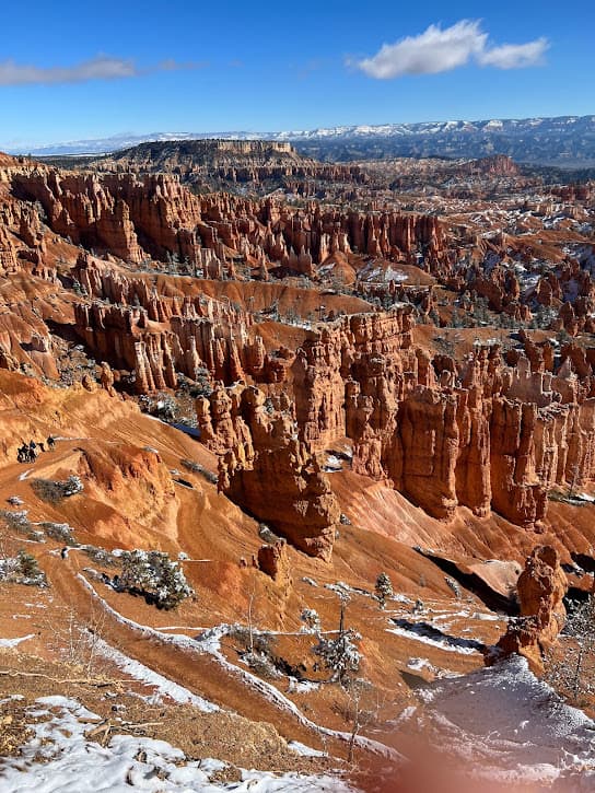 Bryce Canyon National Park showcases intricate rock formations.