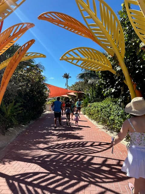 Walking down the path at CocoCay