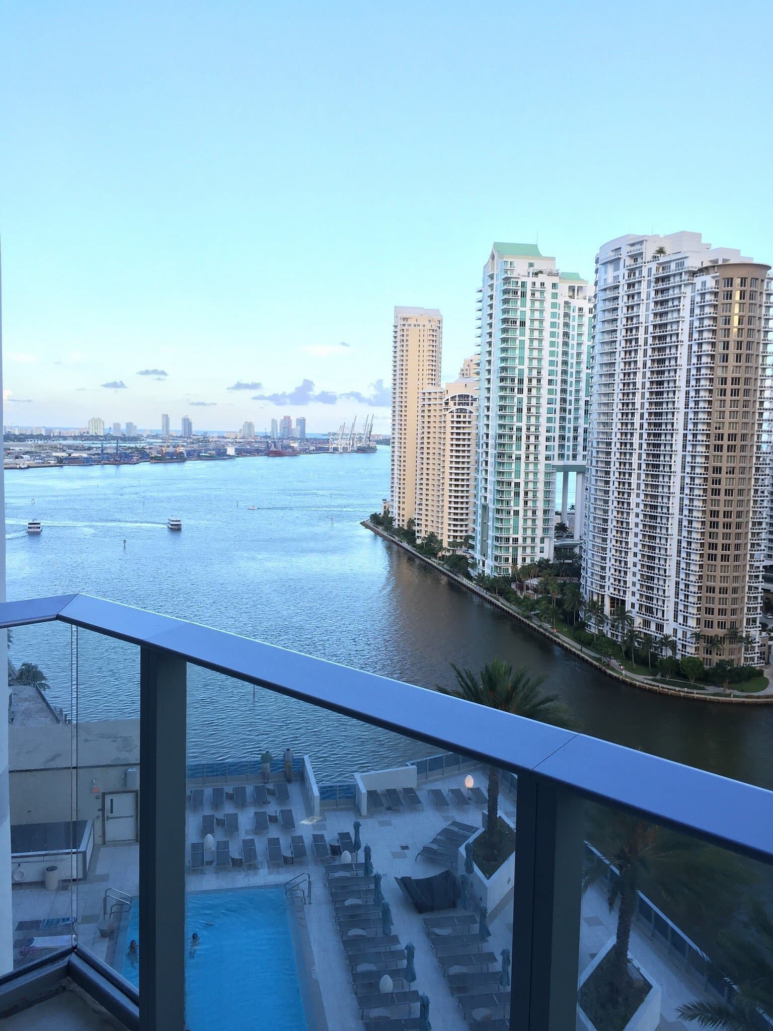 Balcony view of the Kimpton Epic