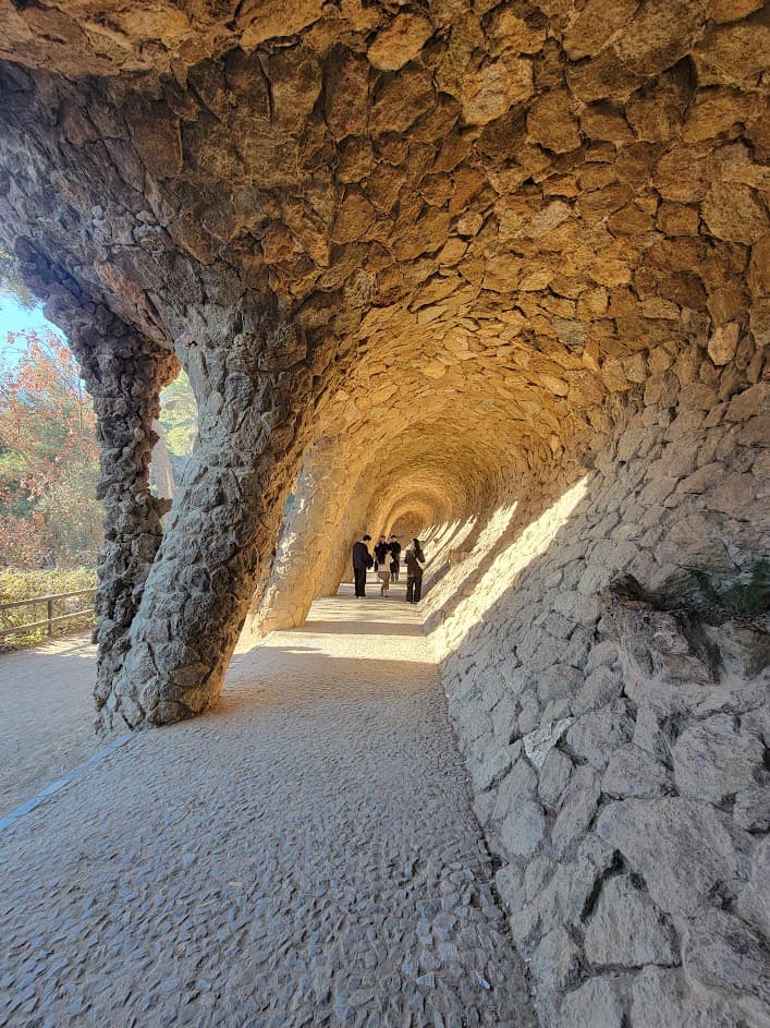 A slanted cave-like wall during daytime