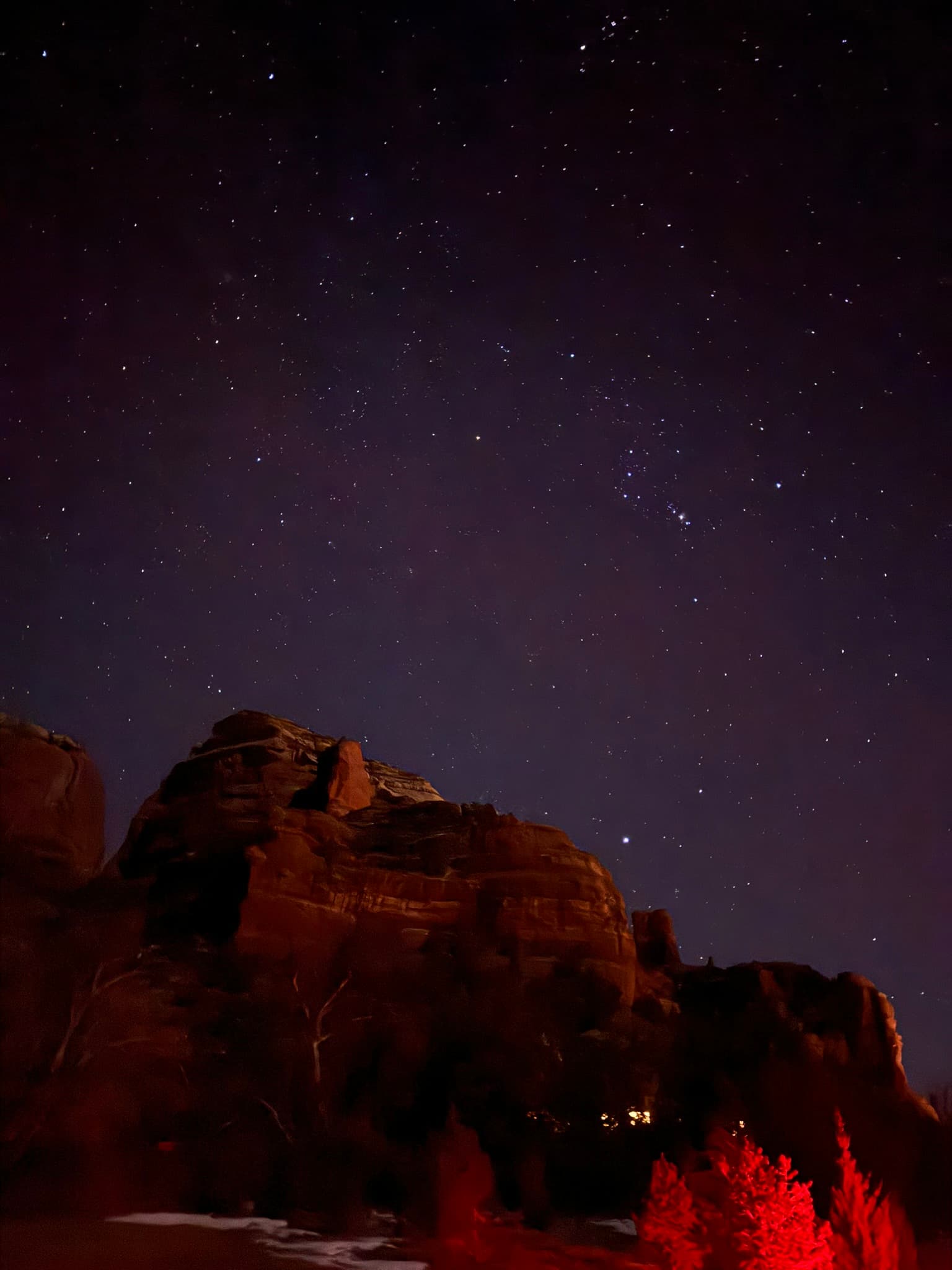 Night view of the resort