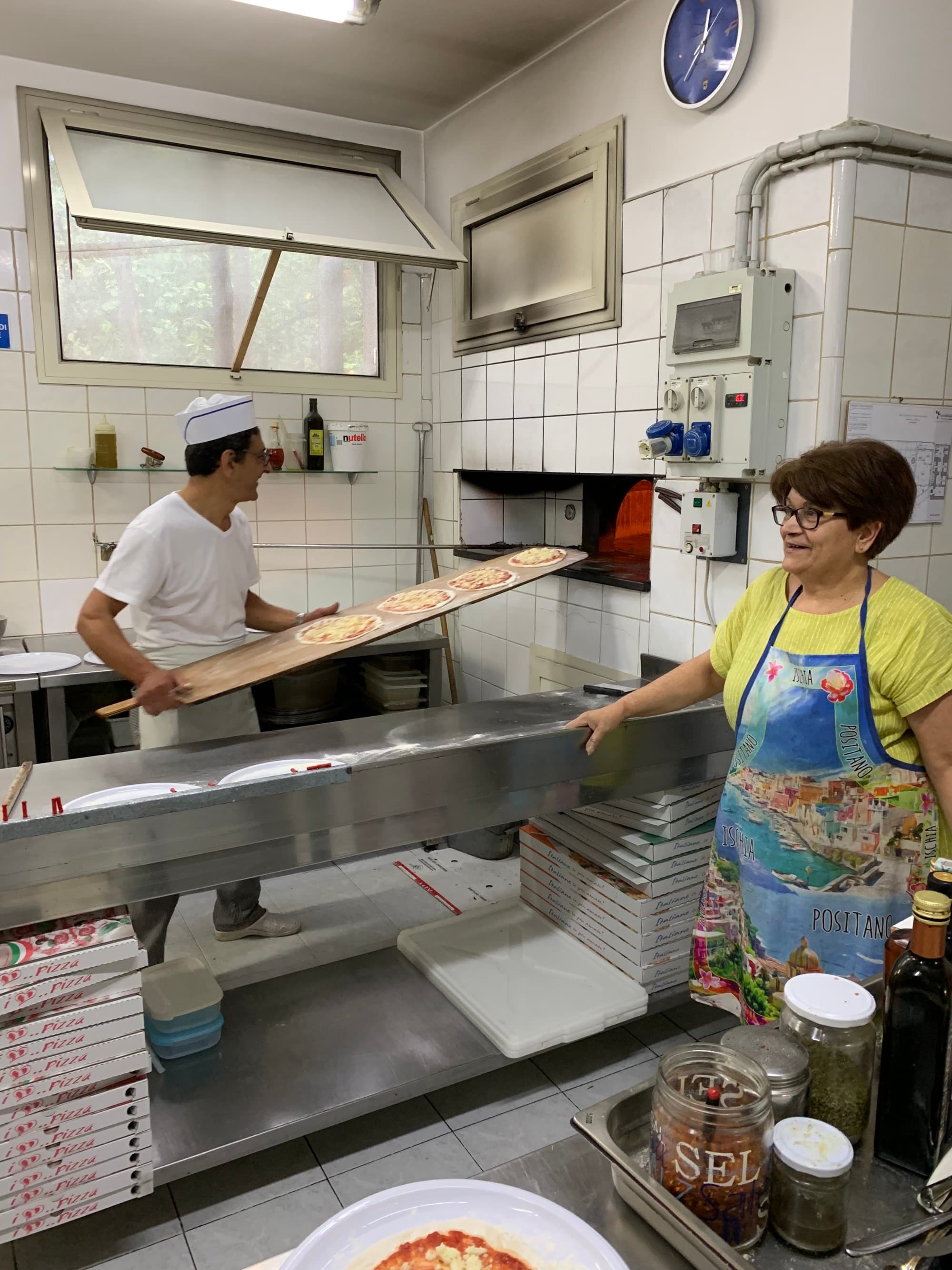 Staff working in the kitchen