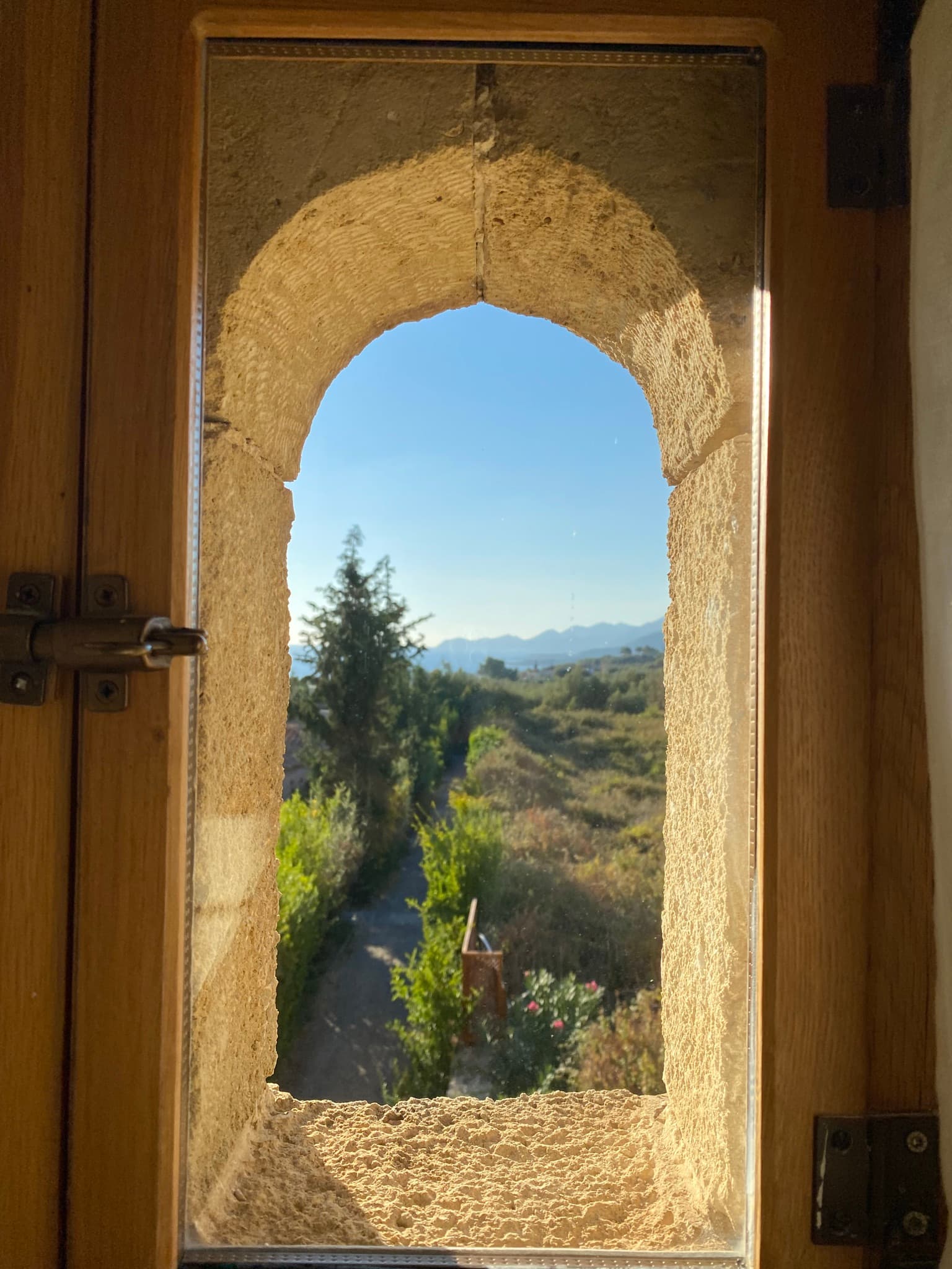 window view of the valley