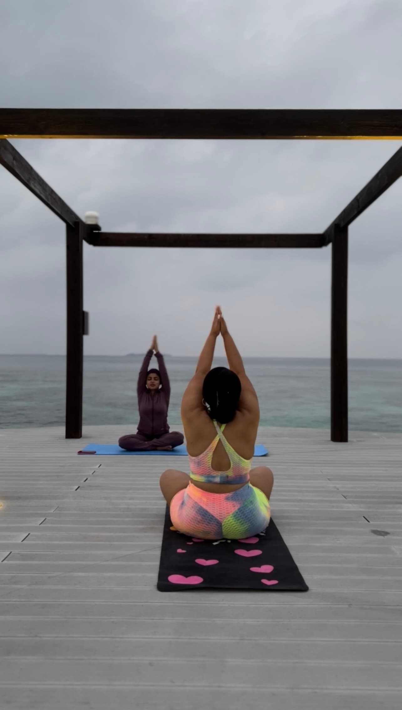 Yoga on the beach