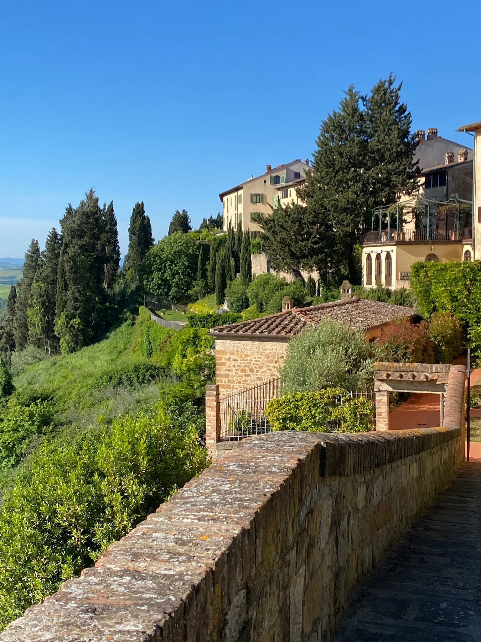 A view of the lawns at Castelfalfi