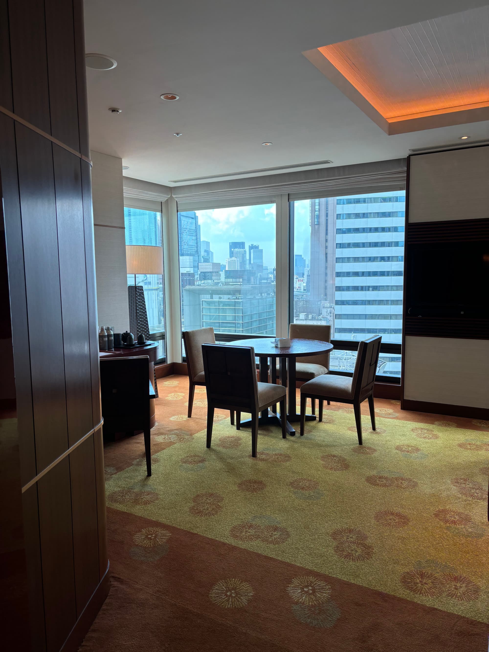 A seating area in a hotel