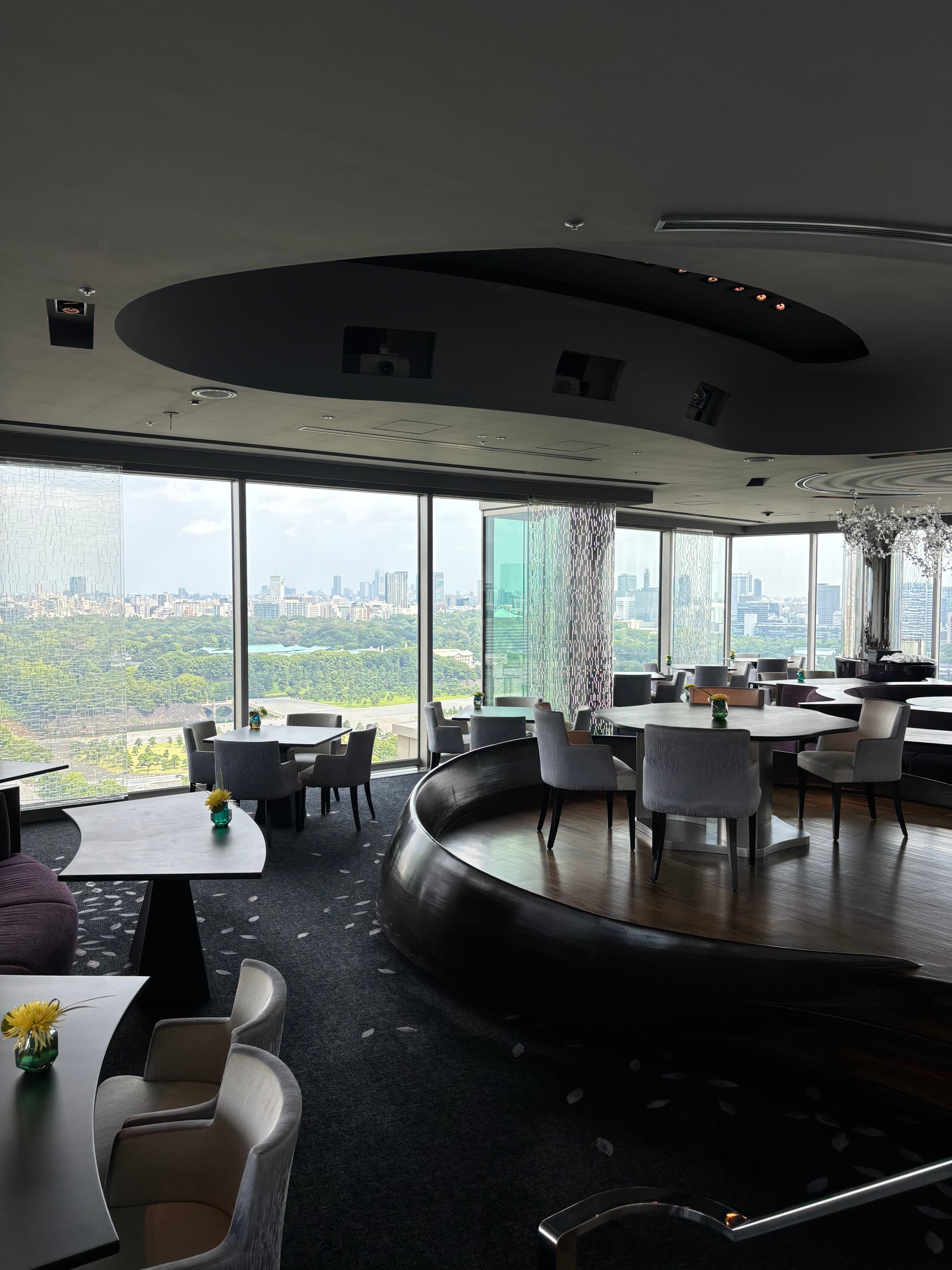 A large indoor dining area