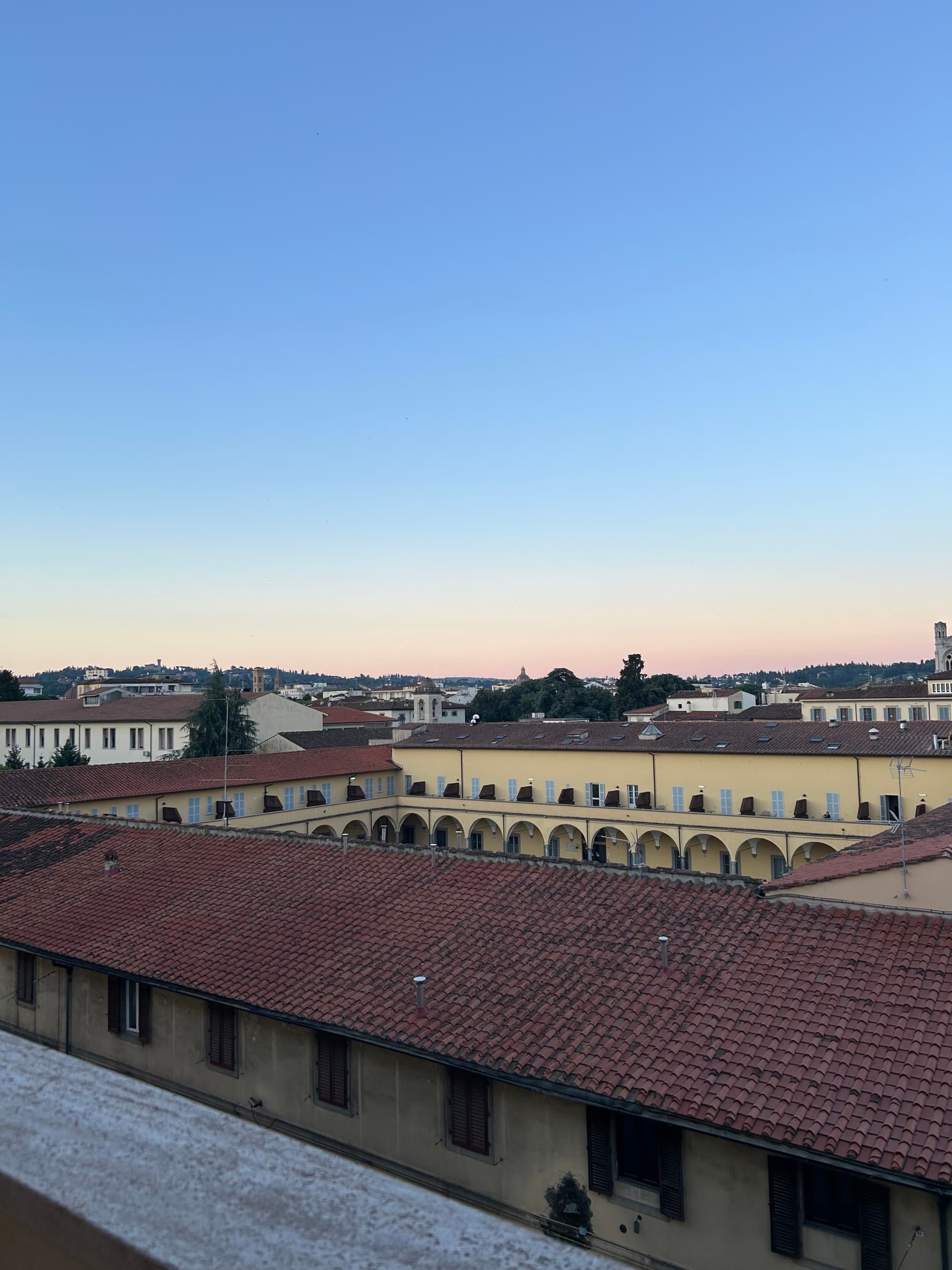 View of yellow buildings during the daytime