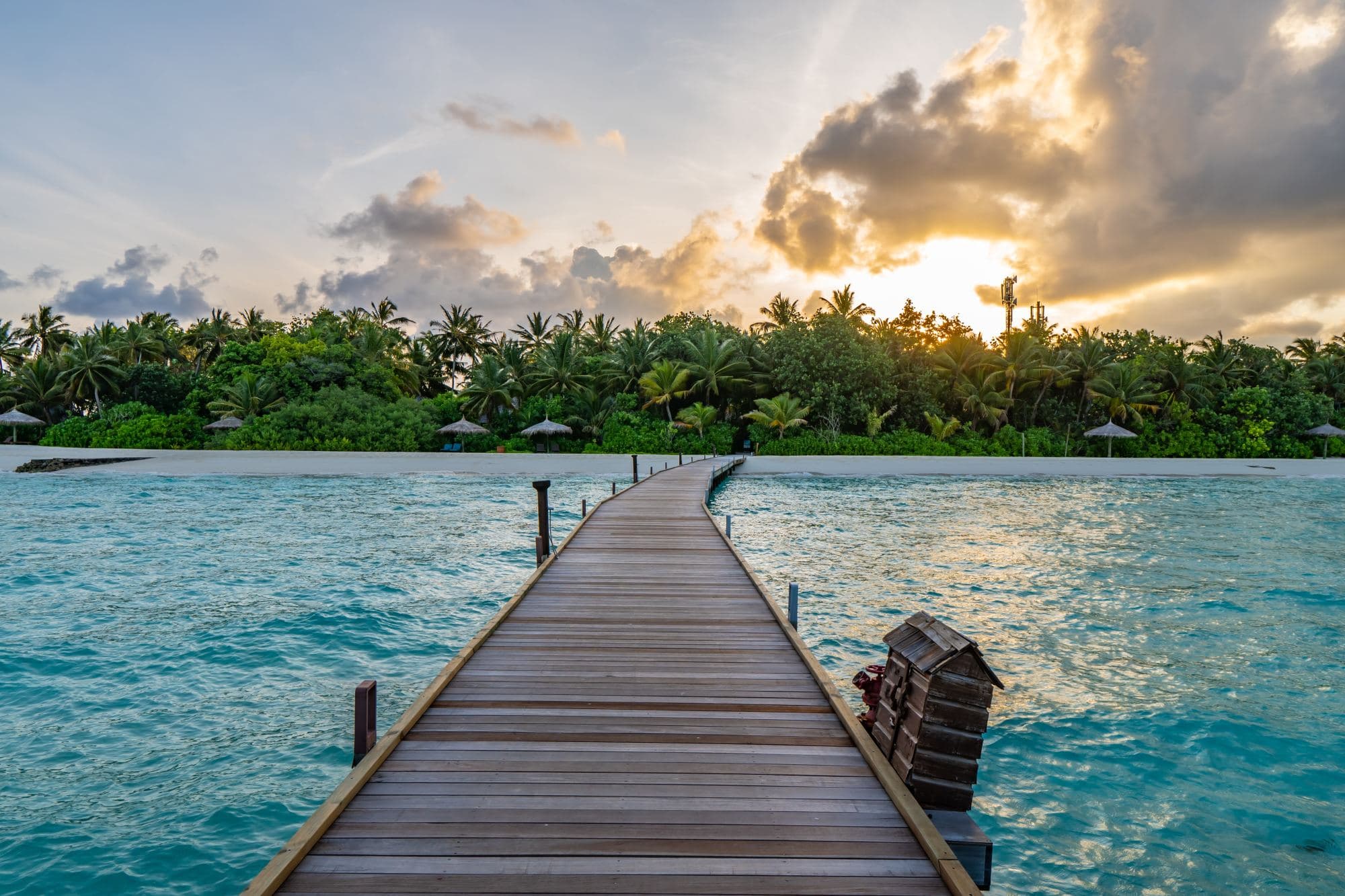 Bridge over the pool