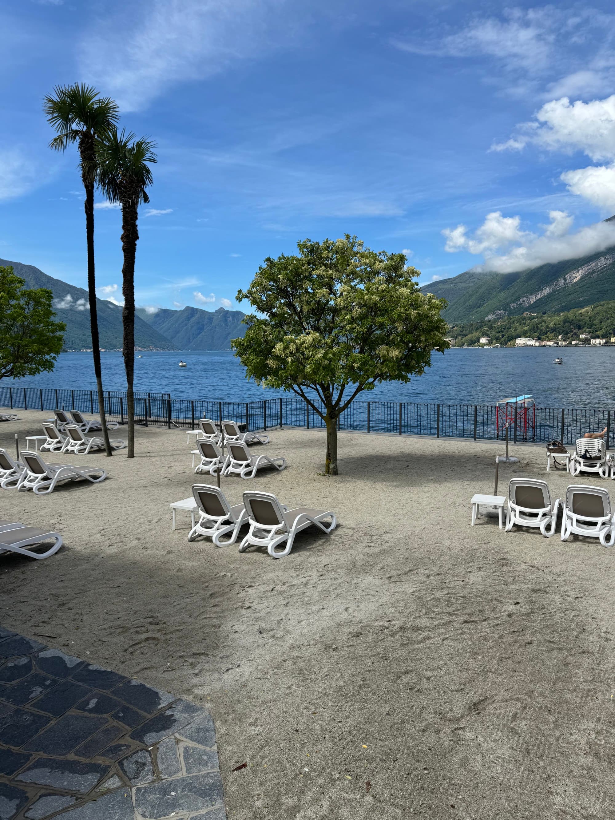 Lake and lakeside view on a sunny day.