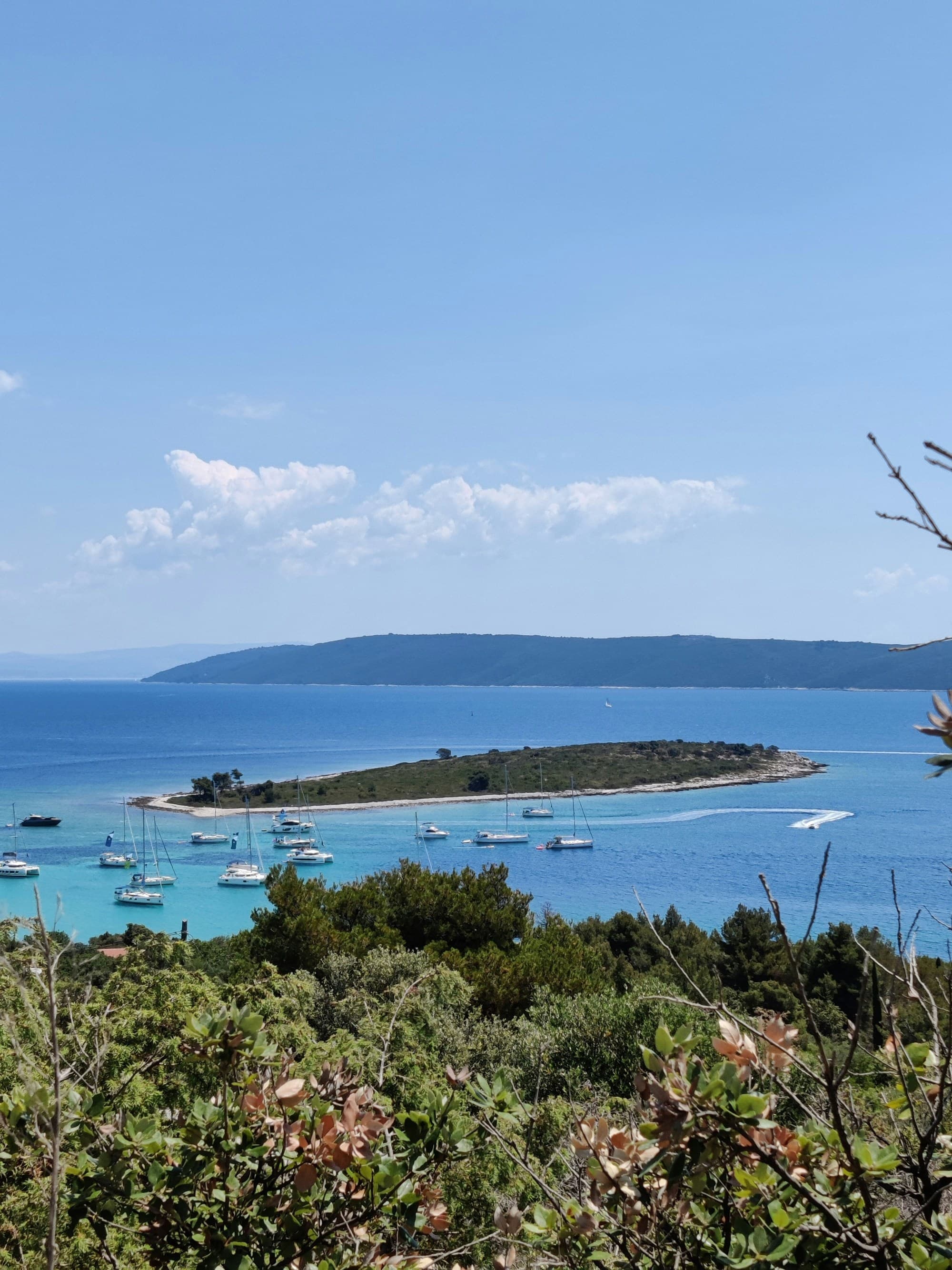 A view of the Blue Lagoon in Croatia.