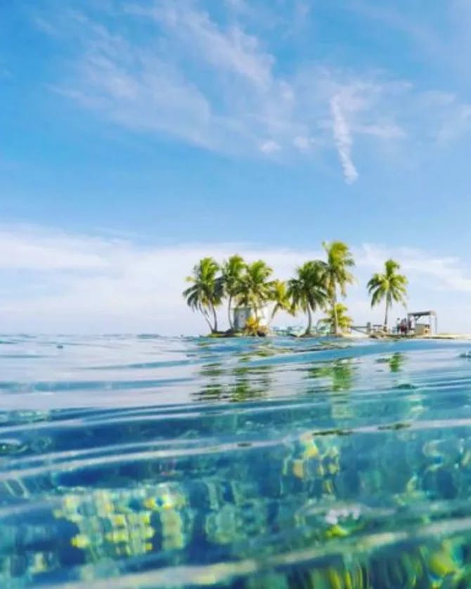 Beautiful view of Island from sea