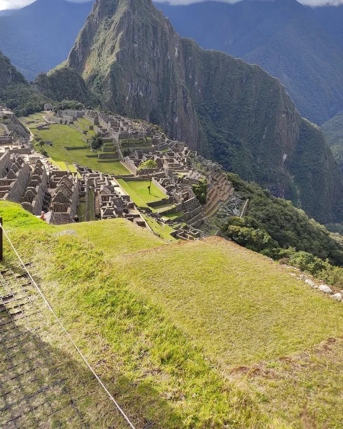 View of the Historic Sanctuary of Machu Picchu