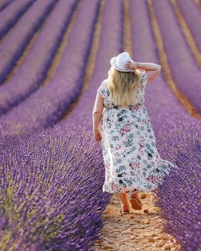 Picture of Erin in Lavender field