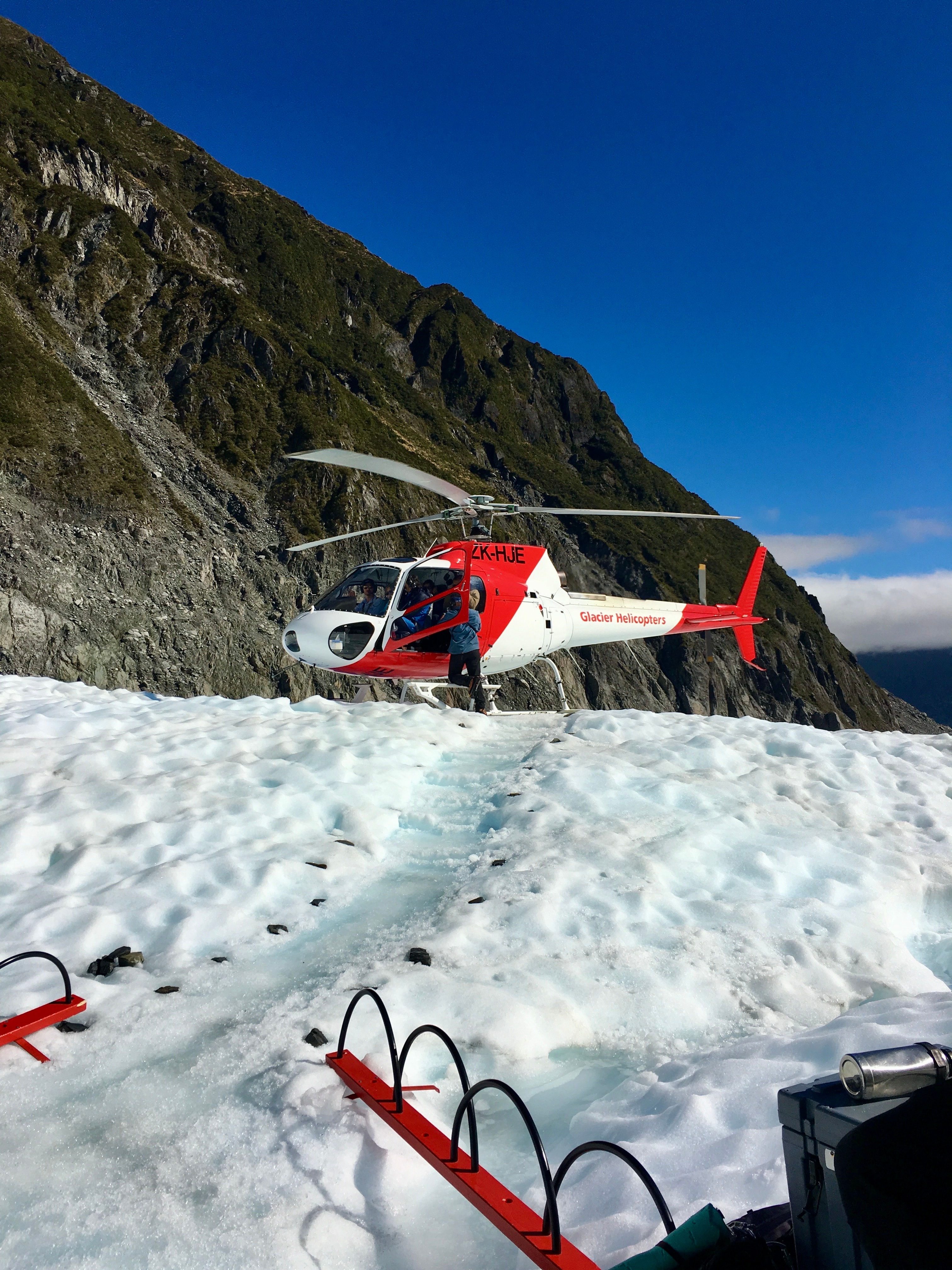 Picture of glacier helicopter