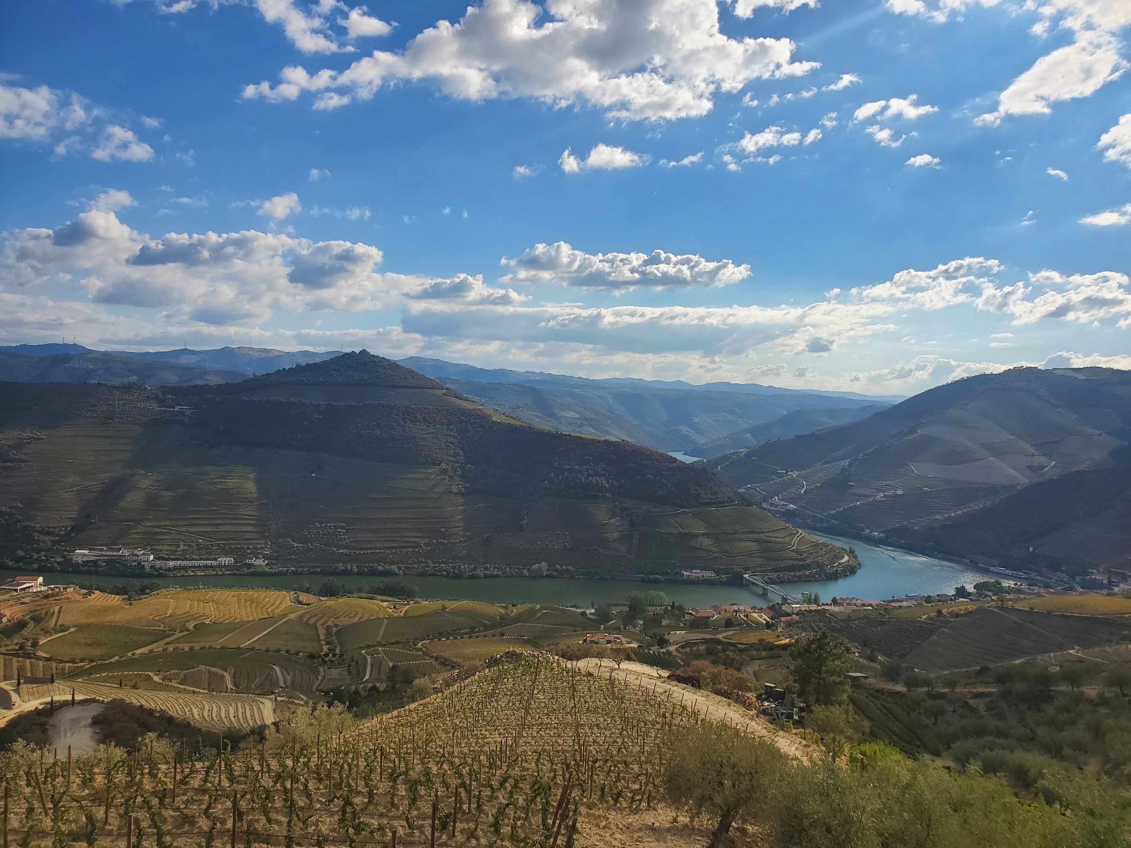 view of green valley and sky