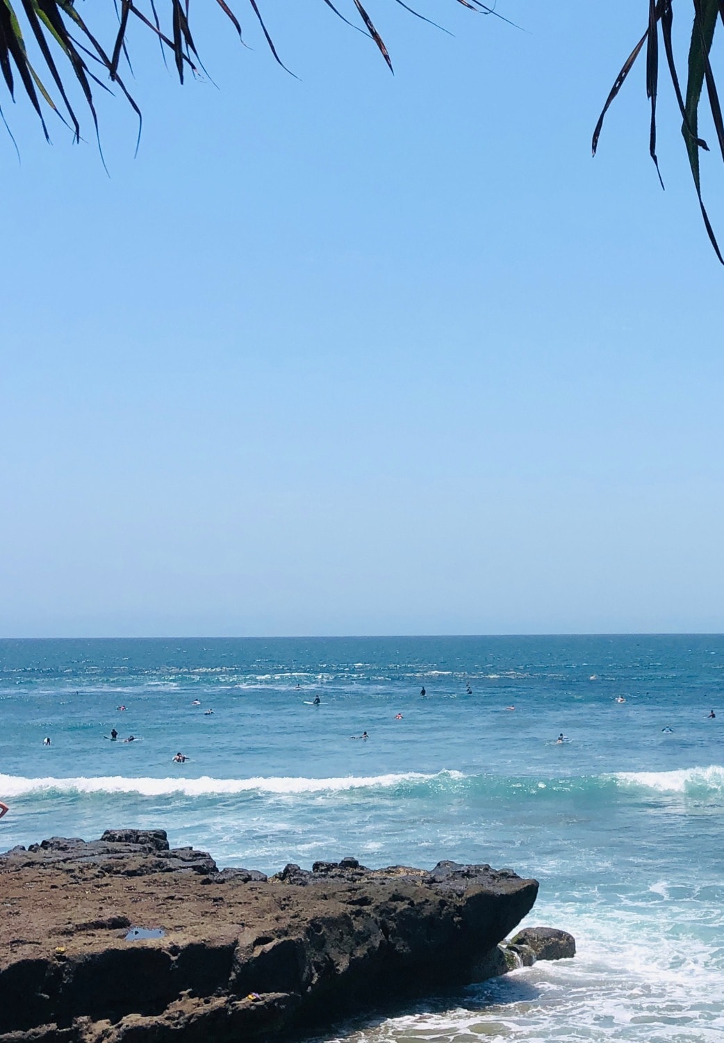 beach with rocky jetty