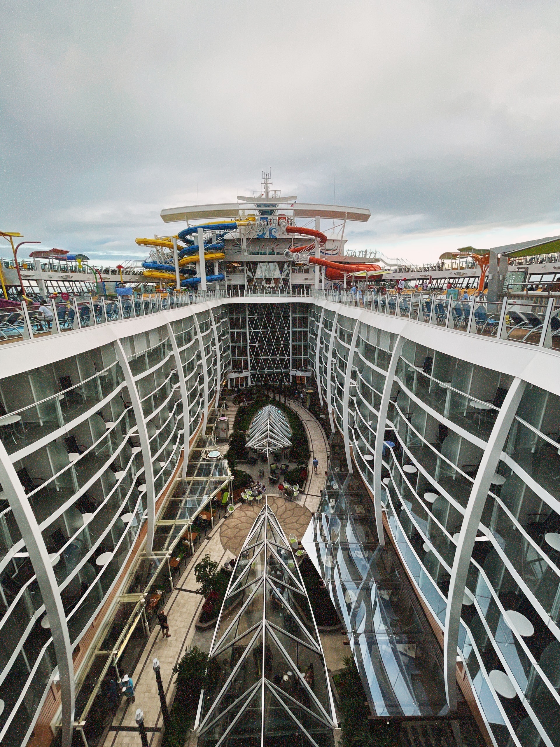 Inside view of a cruise ship