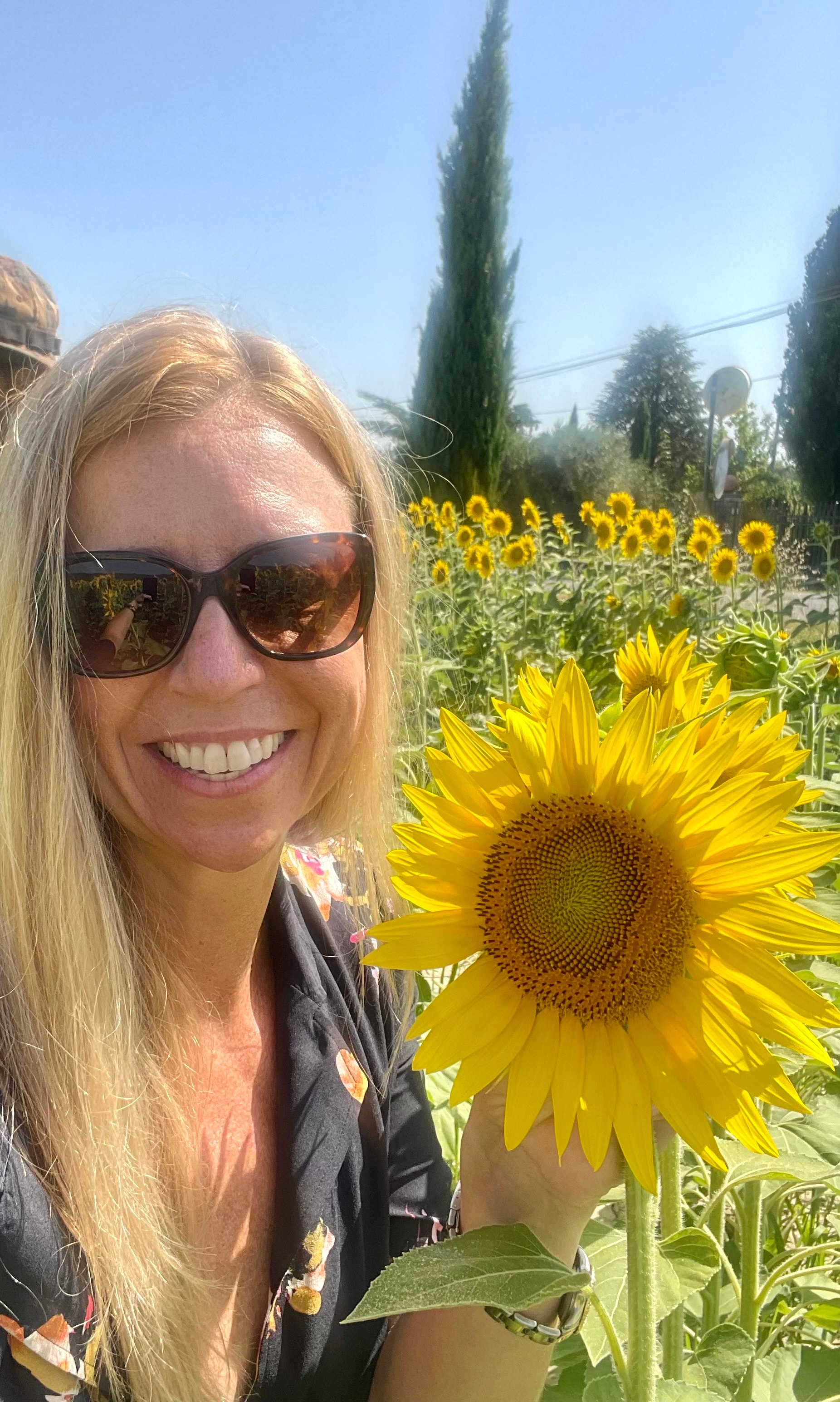 Picture of Marci with sunflower