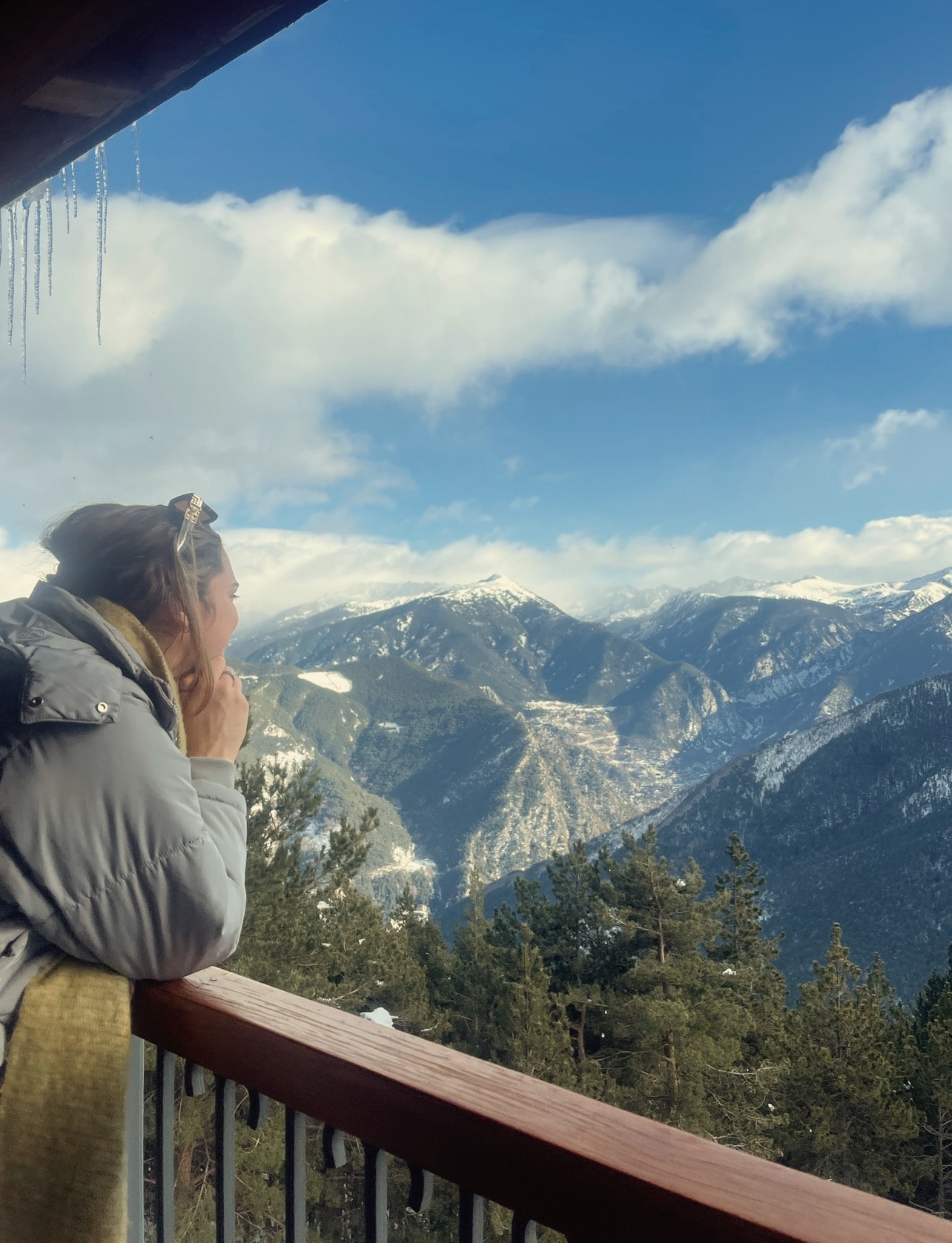 view of the mountains