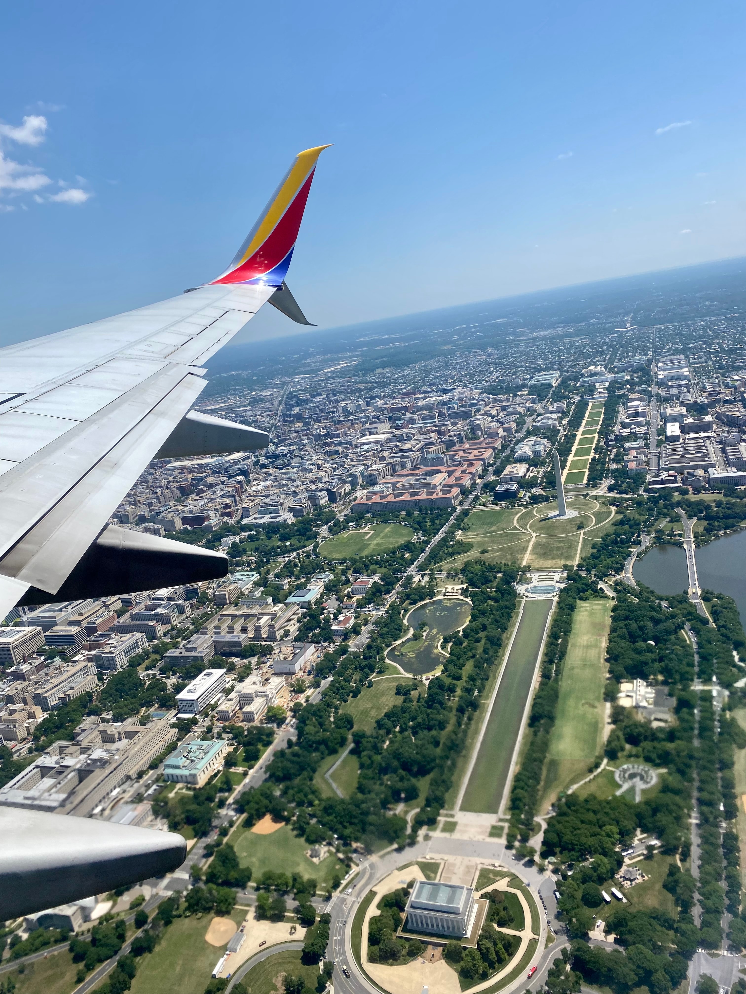 View from the plane window