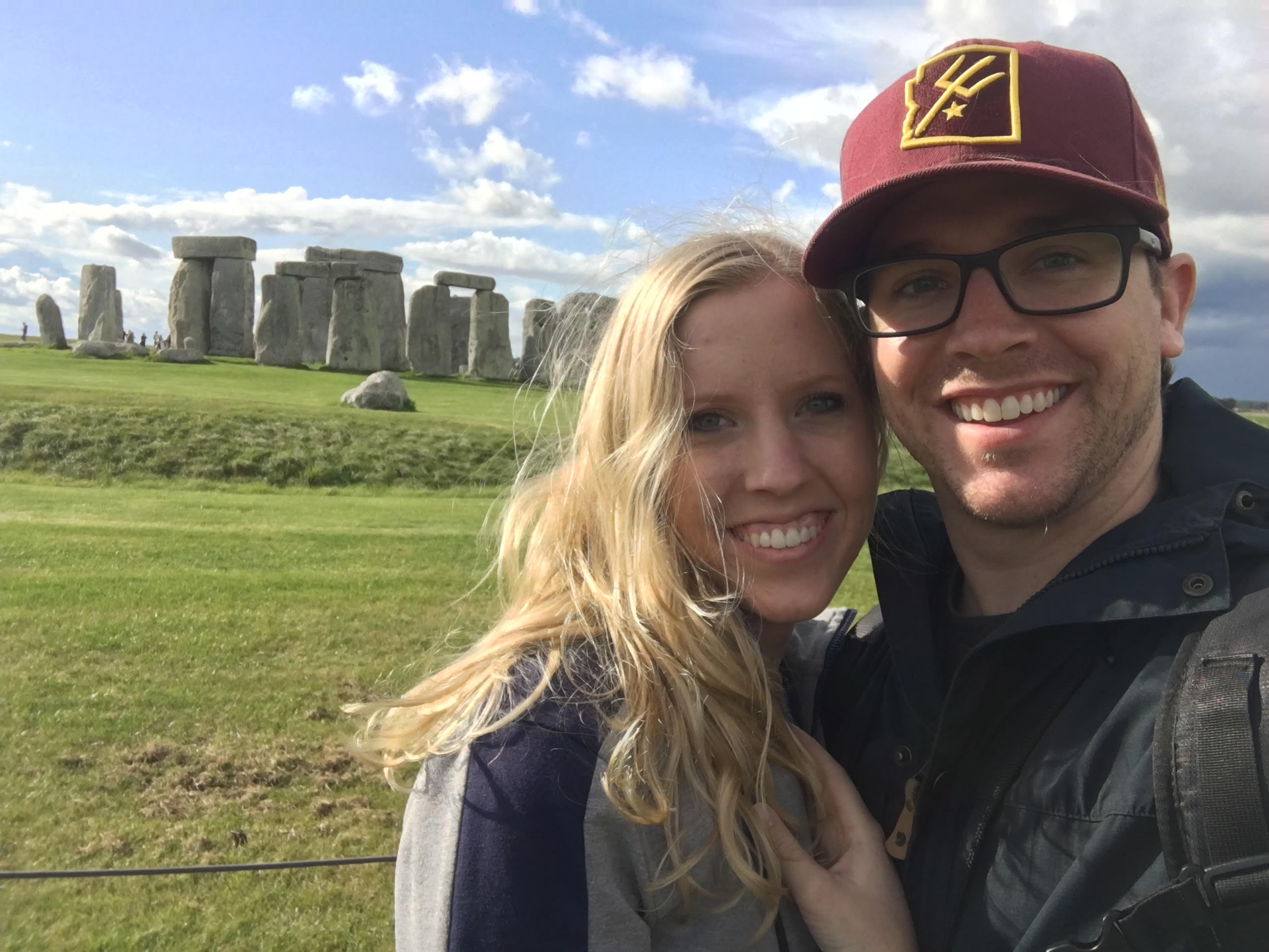 Couple posing together