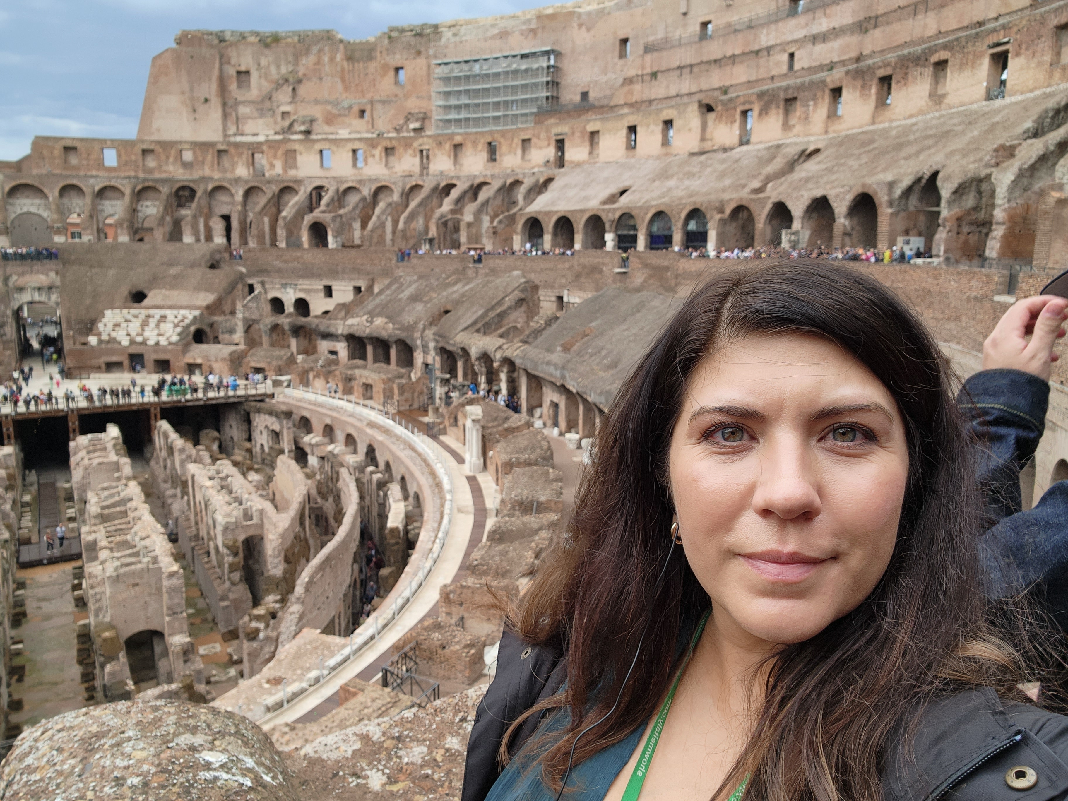 Picture of Stacy at colosseum