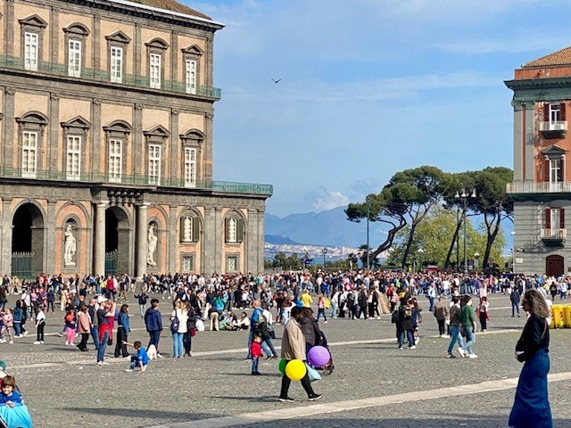 People roaming on the streets in Italy