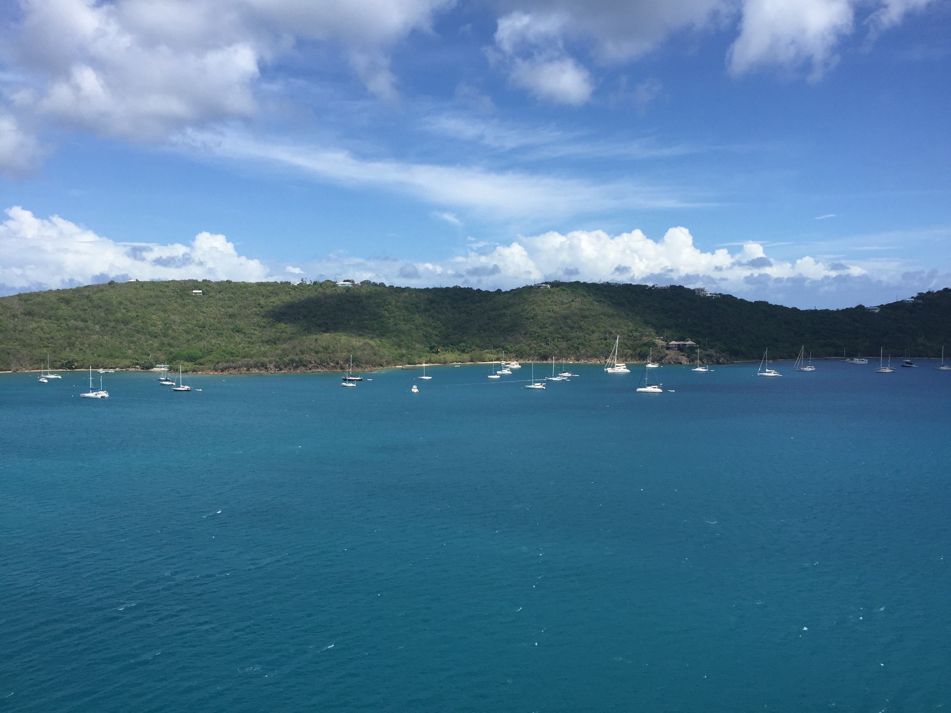 Boats sailing in sea