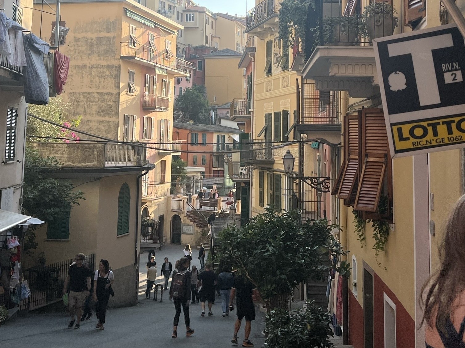 A street with buildings around. 