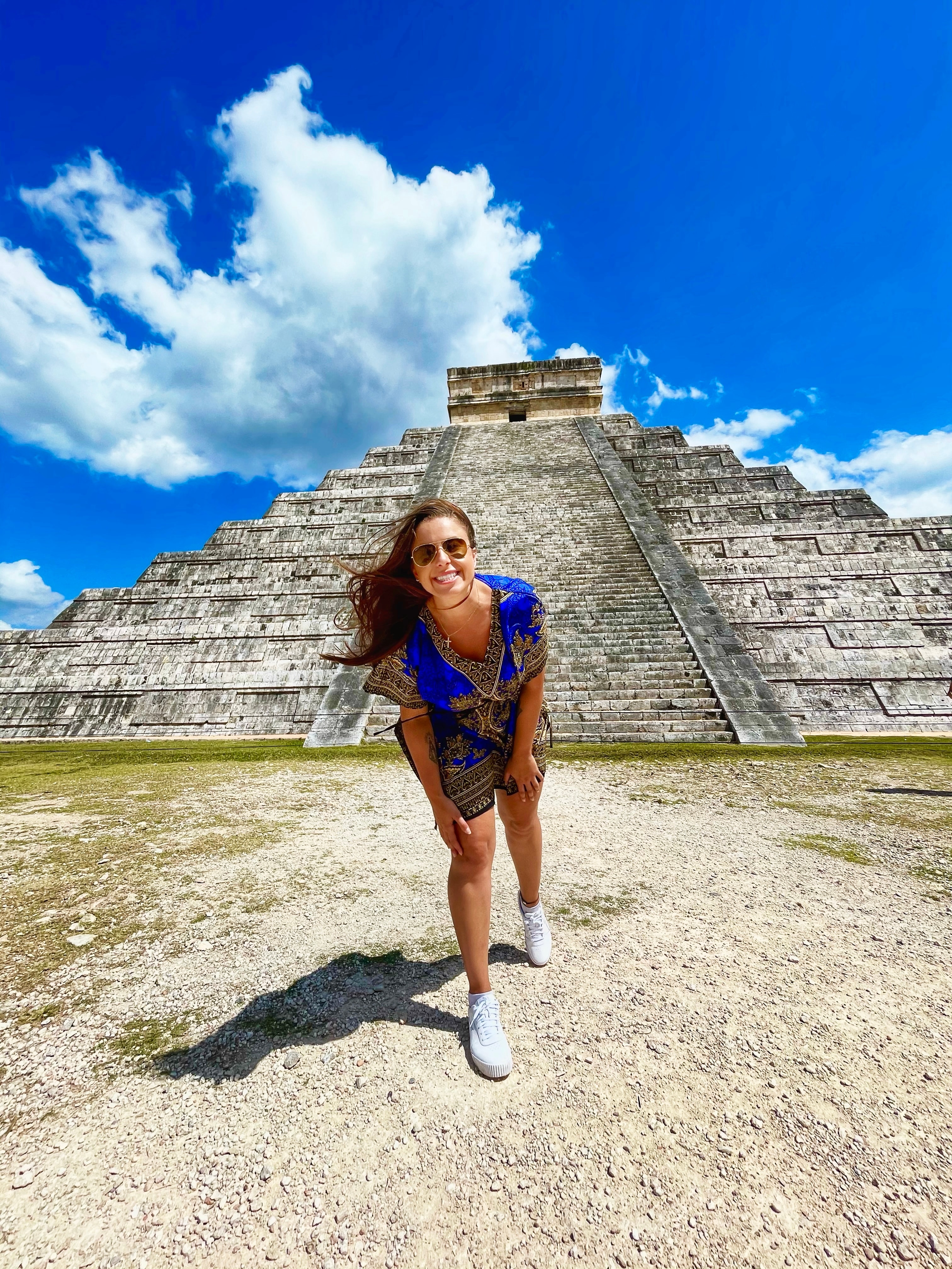 Sianne at an archaeological site