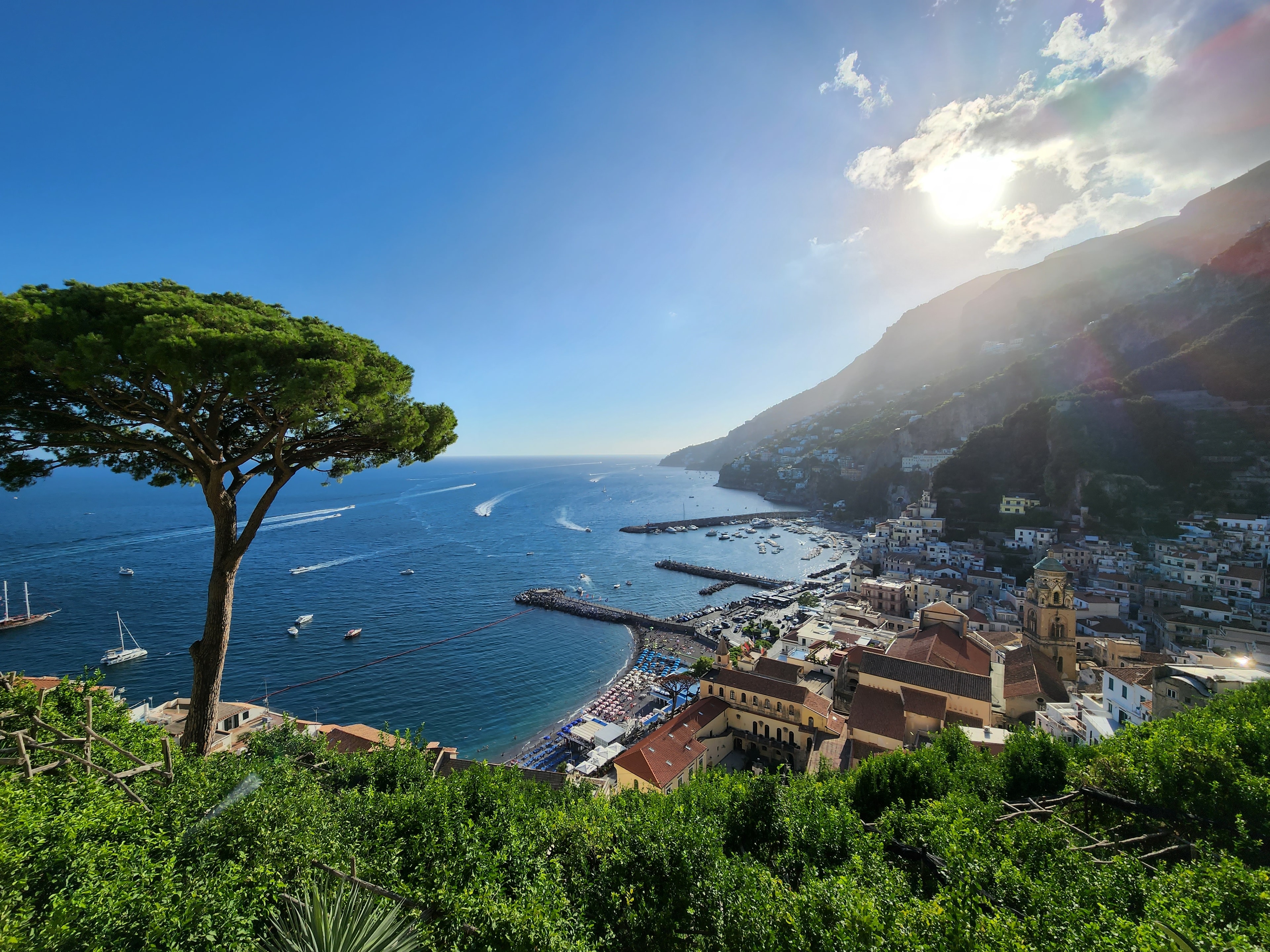 Sea and seaside view