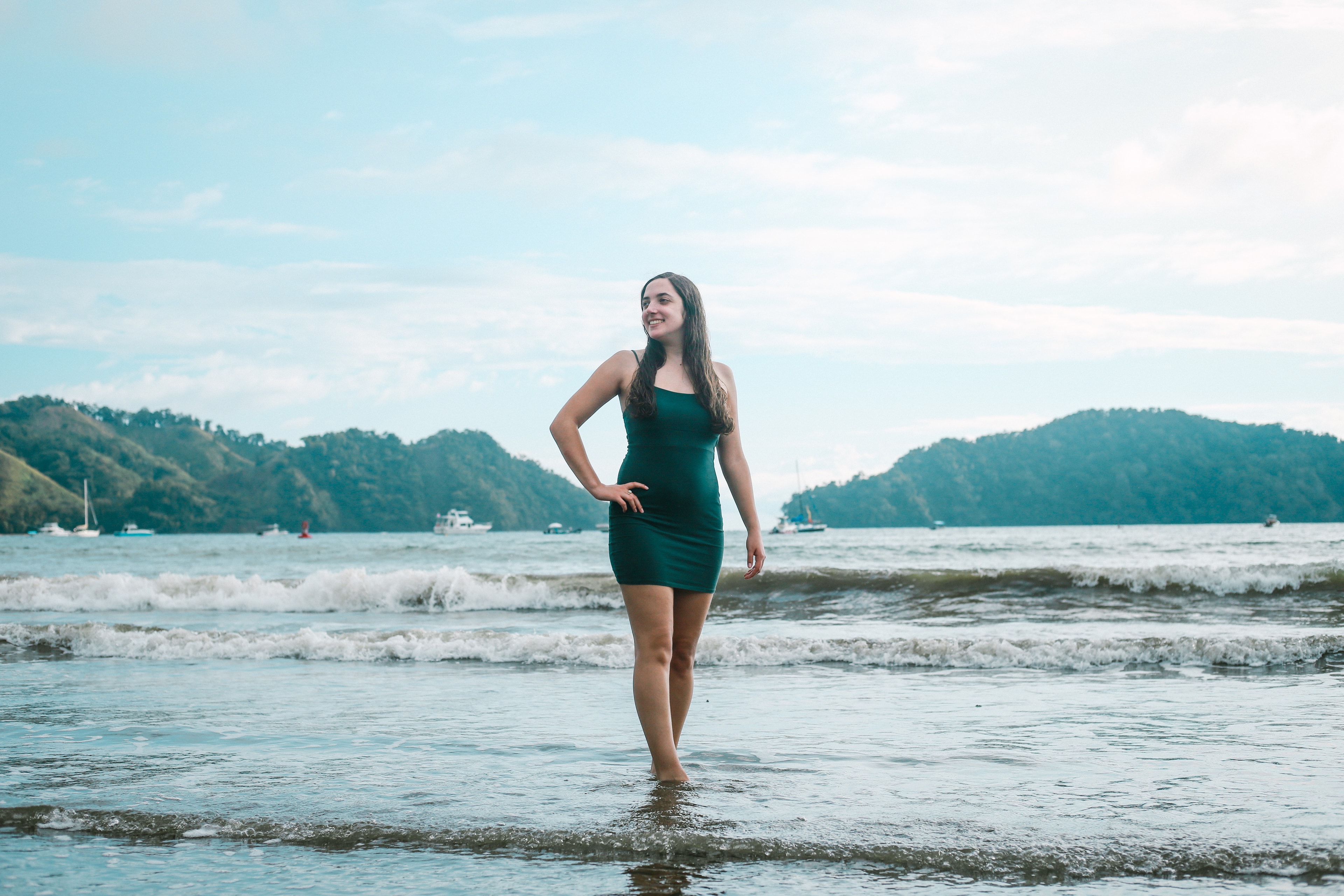 Girl on beach. 